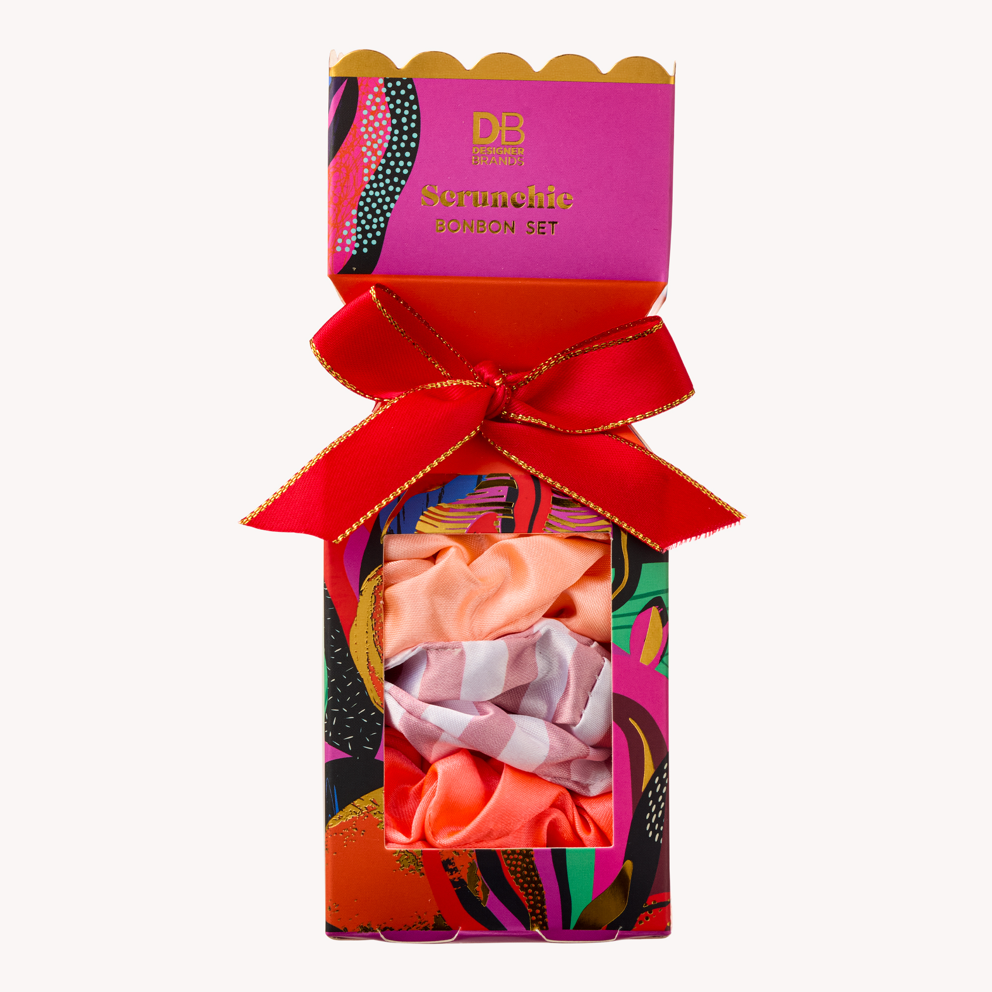 Designer Brands Scrunchie Bonbon Set Rose 6 piece