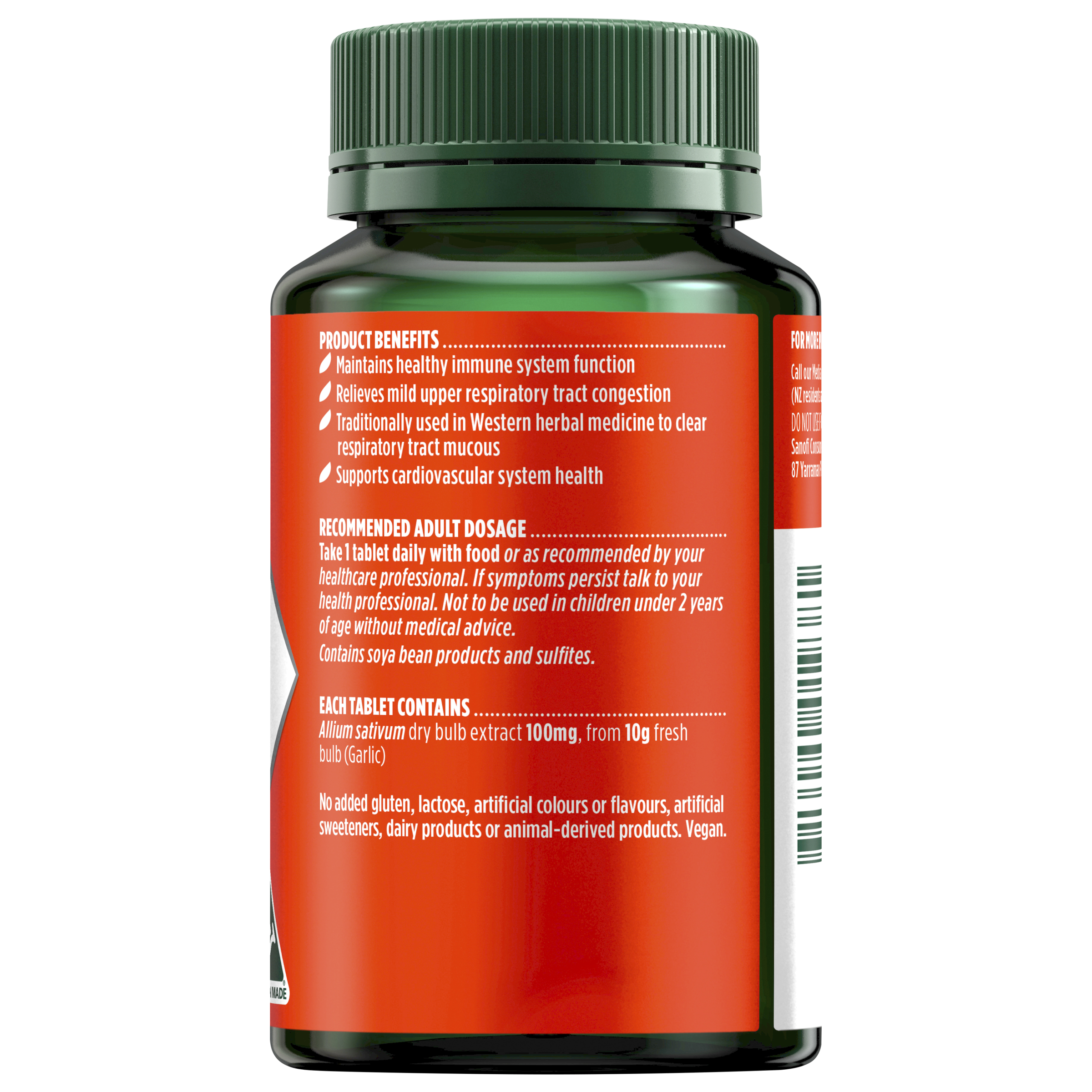 Nature's Own High Strength Garlic 10,000mg - 100 tablets - Image 2