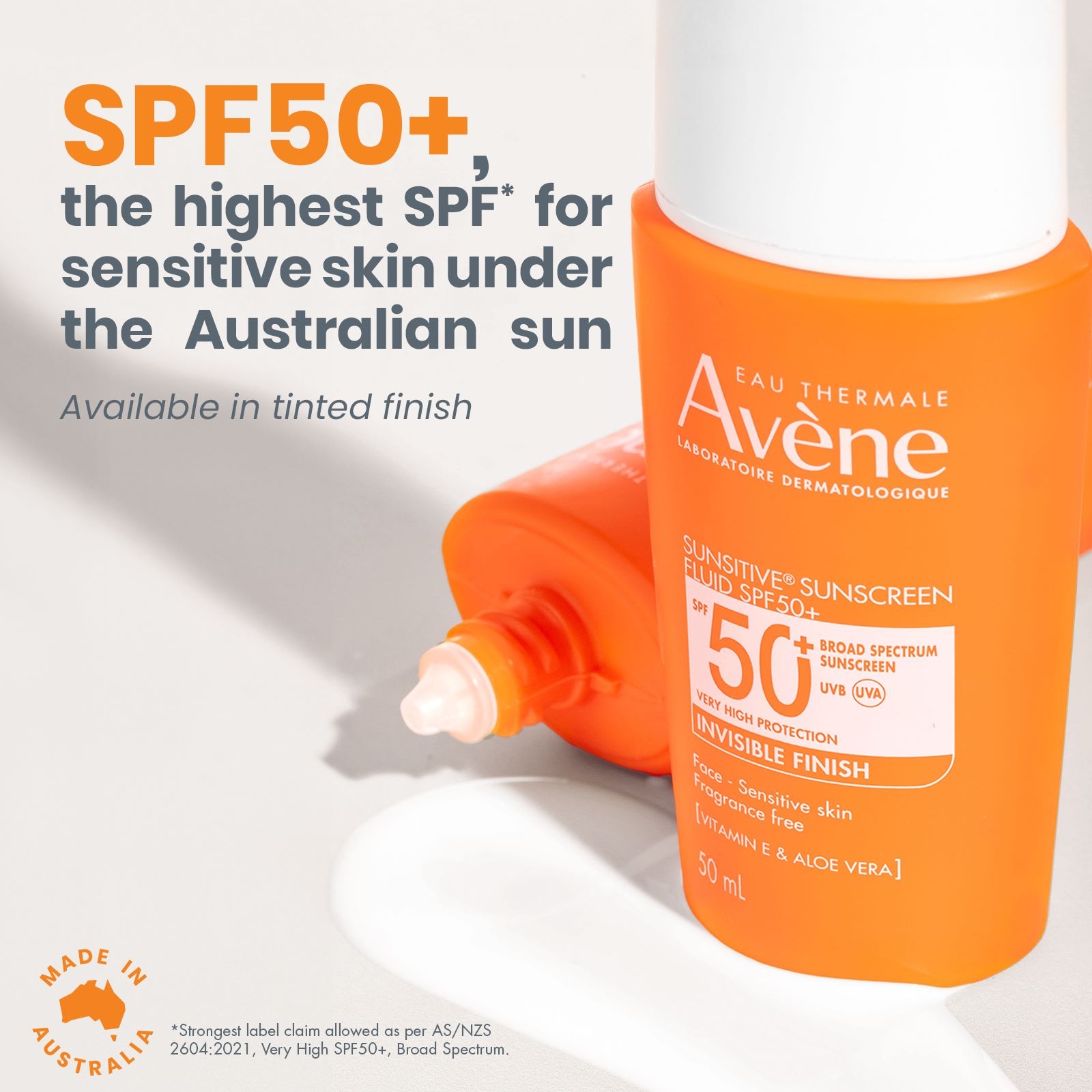 Avene Sunsitive Sunscreen Fluid SPF 50+ 50ml - Image 7