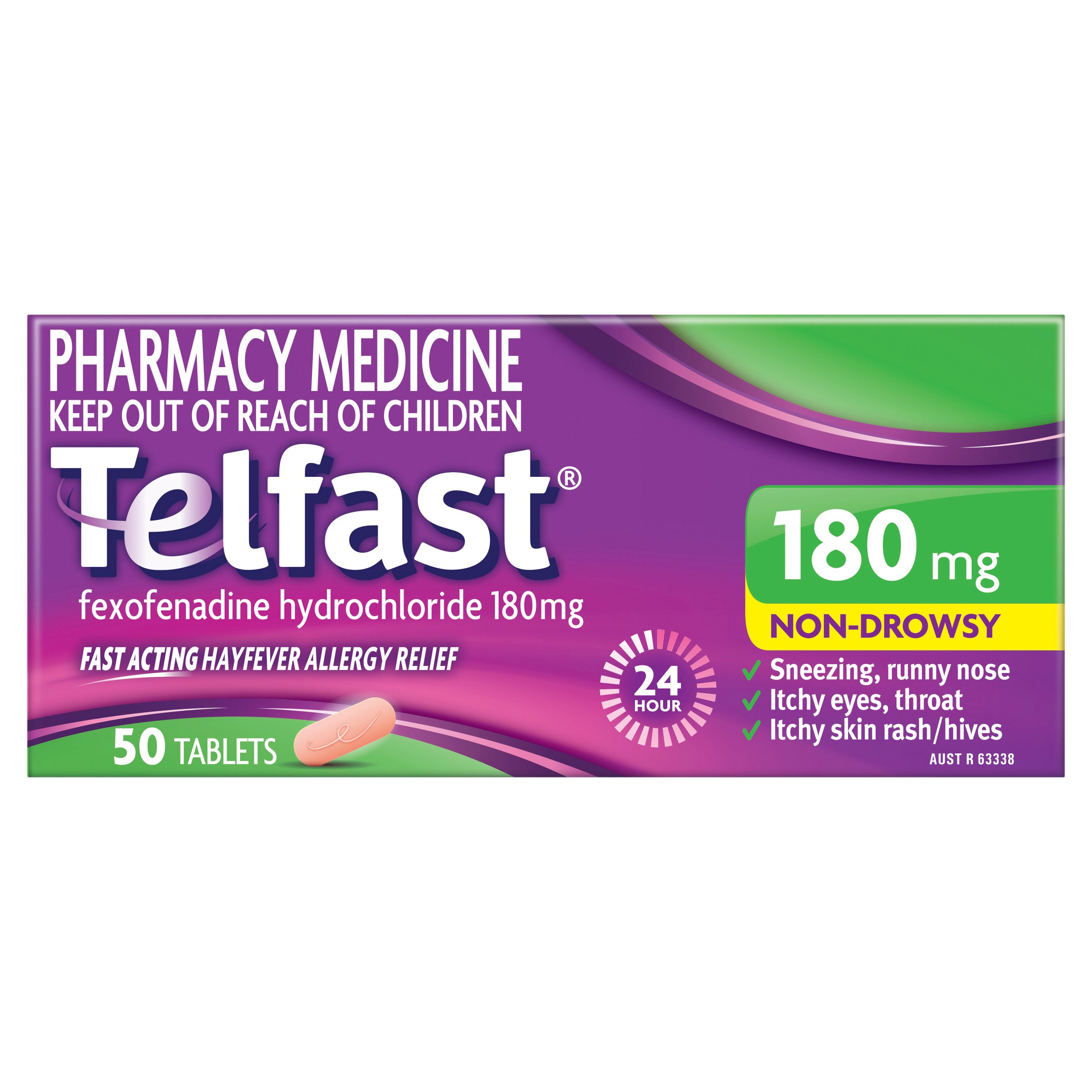 Telfast 180mg - 50 tablets - Image 1