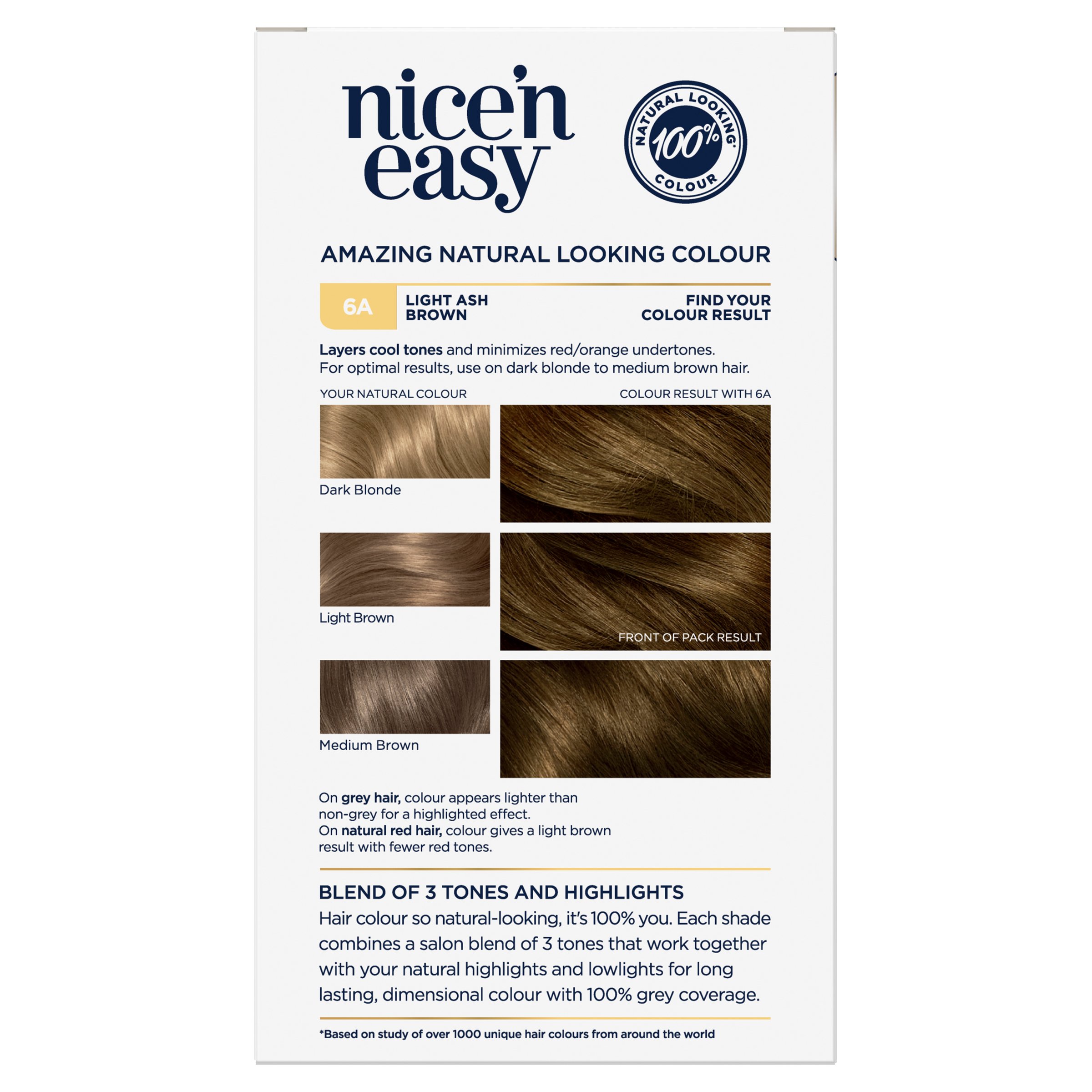Clairol Nice'n Easy 6A Light Ash Brown 1 pack - Image 2