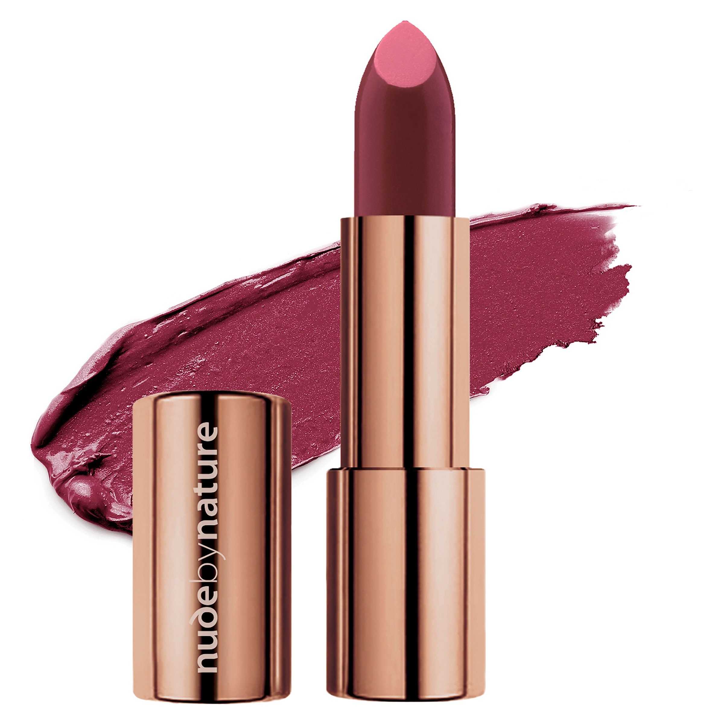 Nude by Nature Moisture Shine Lipstick 07 Deep Plum 1 each - Image 2