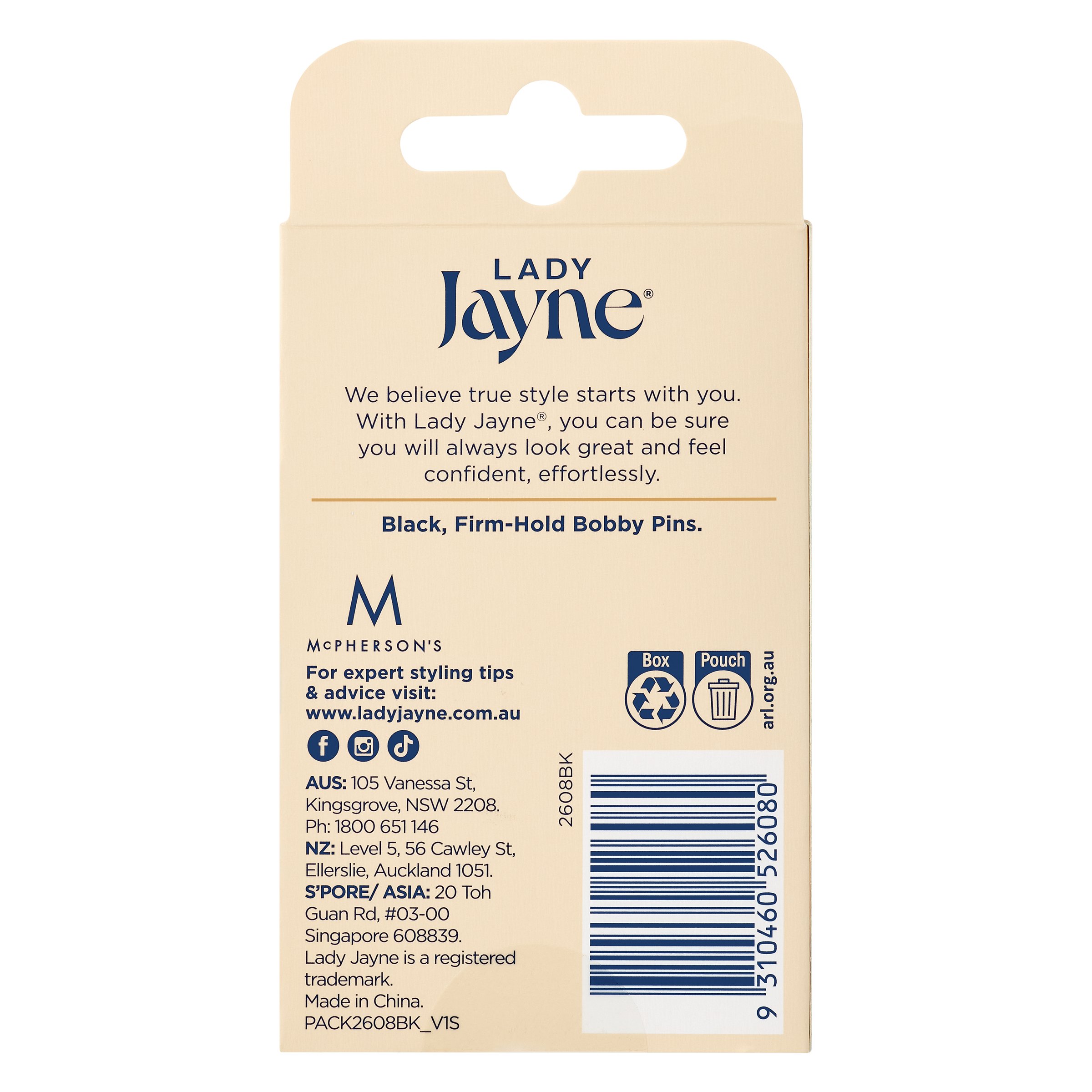 Lady Jayne Bobby Pins 4.5cm Black 50 pack - Image 2