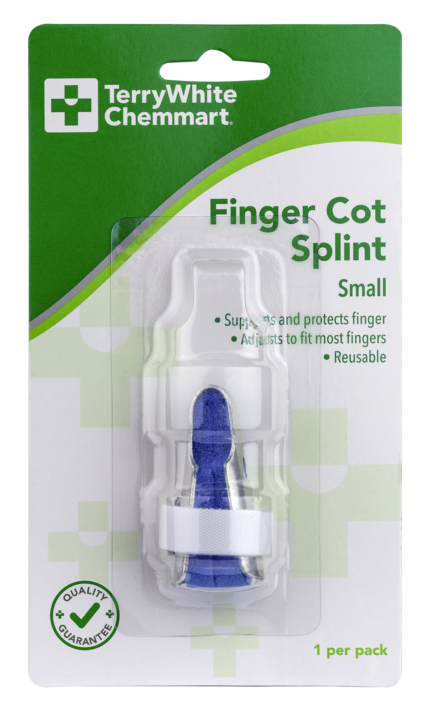 TerryWhite Chemmart Finger Cot Splint Small 1 pack