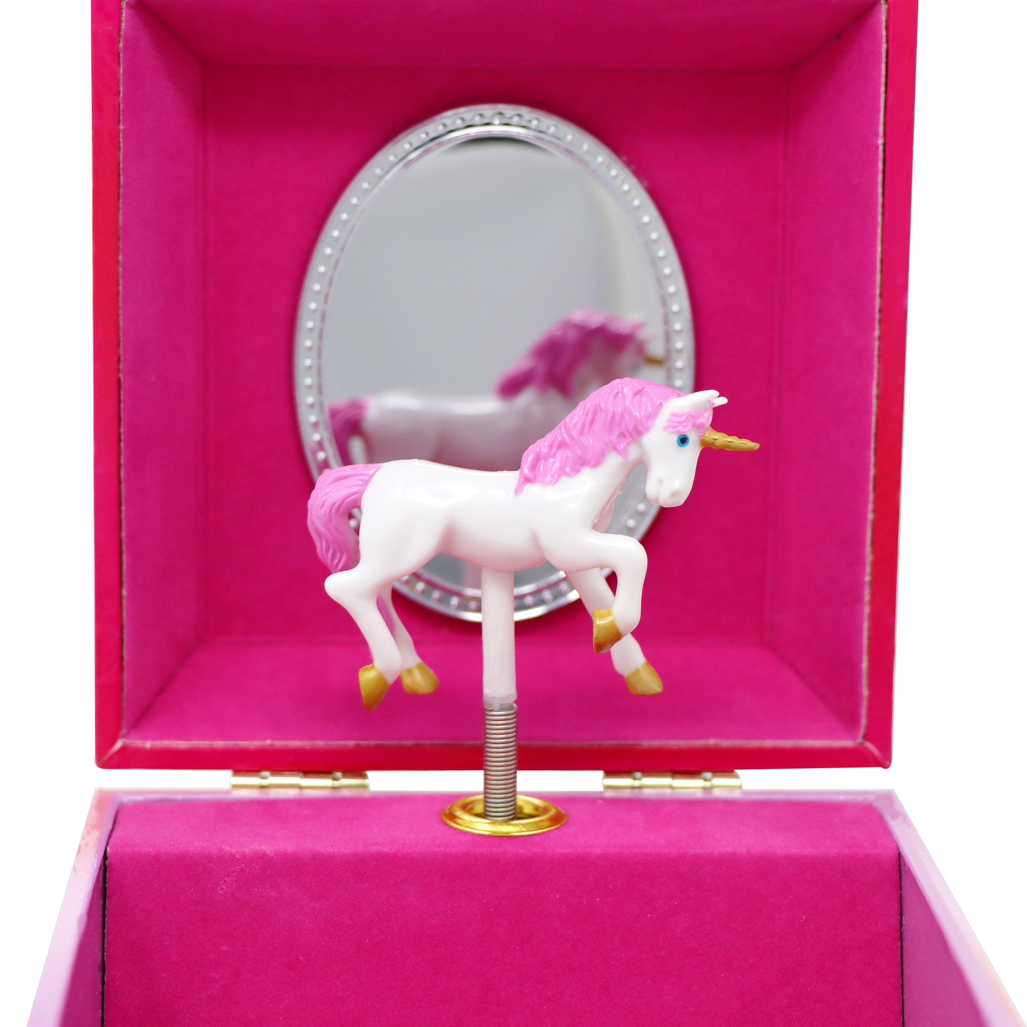 Pink Poppy Unicorn Butterfly Small Musical Jewellery Box 1 each - Image 4