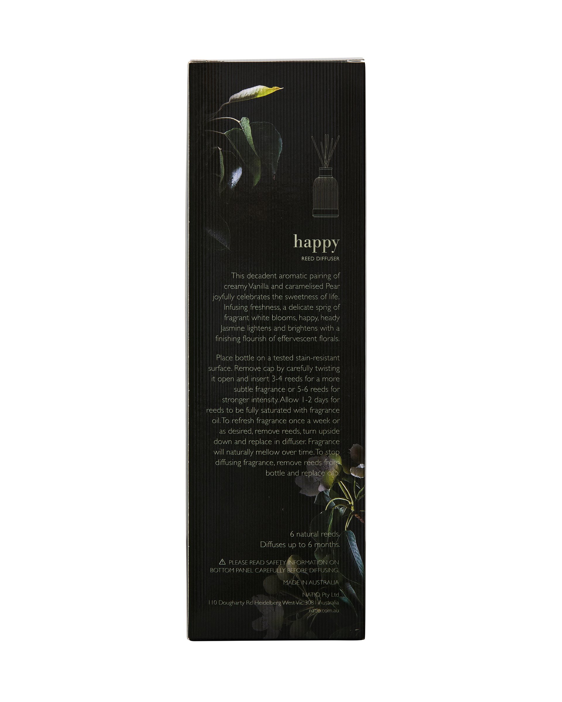 Natio Home Sanctuary Scented Reed Diffuser Happy 180 ml - Image 4