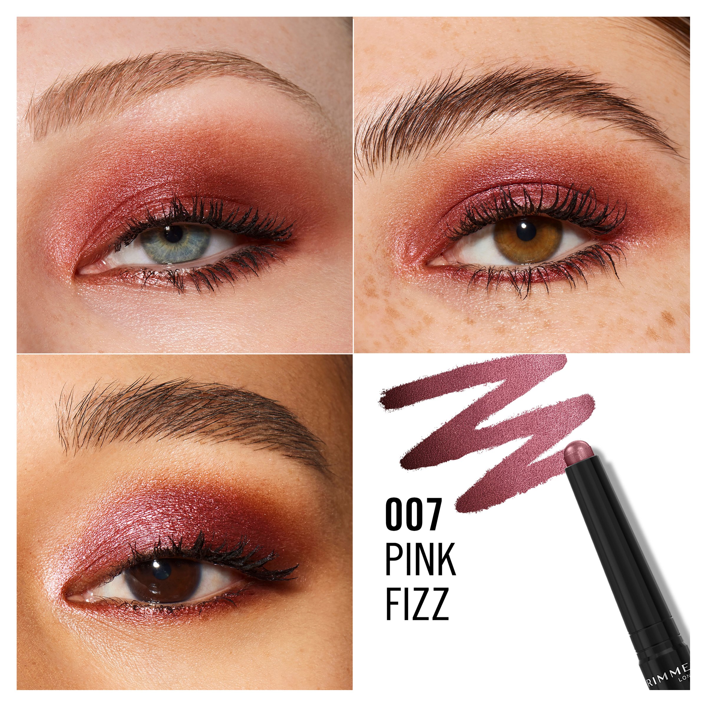 Rimmel Wonder'Last Shadow Stick 007 Pink Fizz 1 each - Image 5