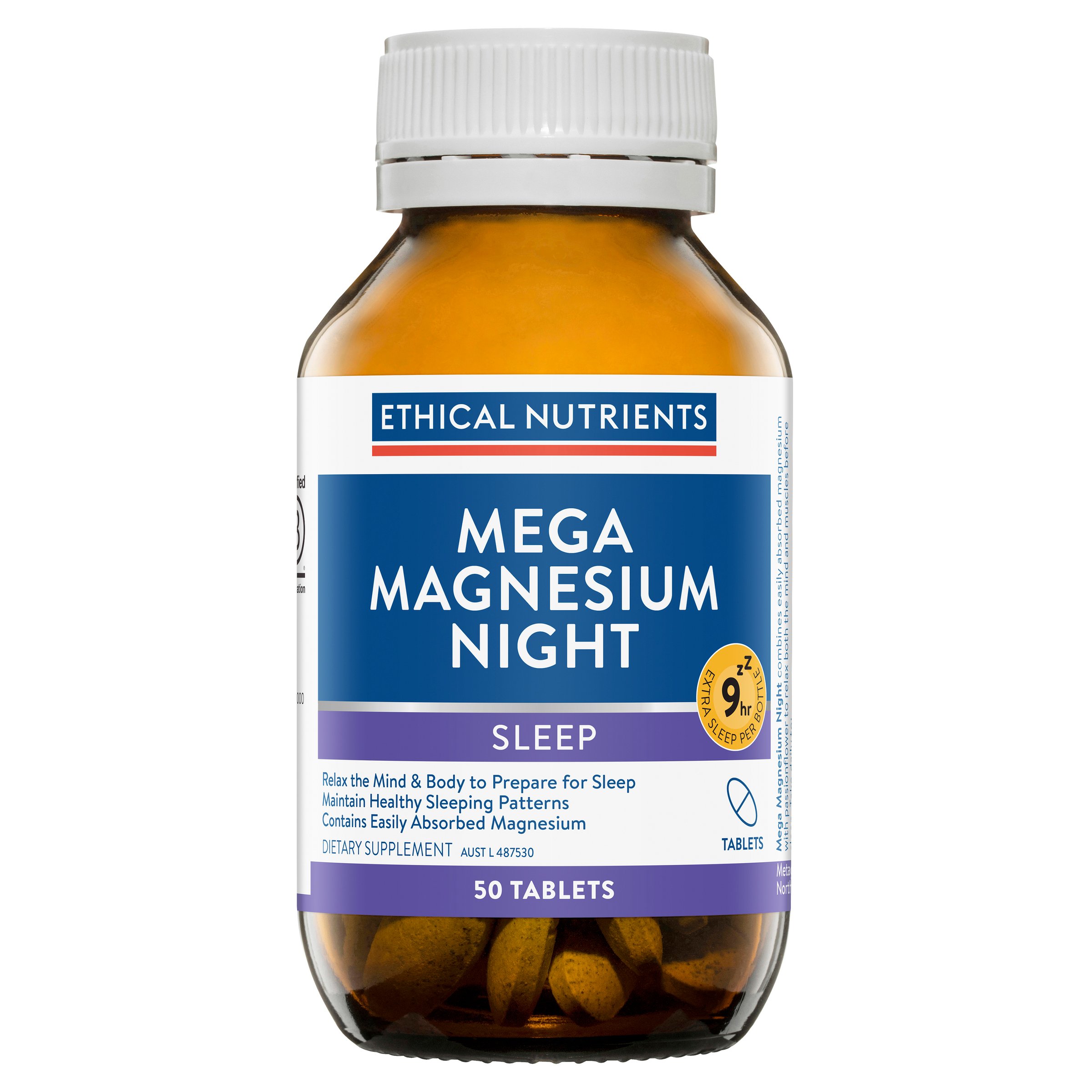 Ethical Nutrients Mega Magnesium Night 50 tablets - Image 1