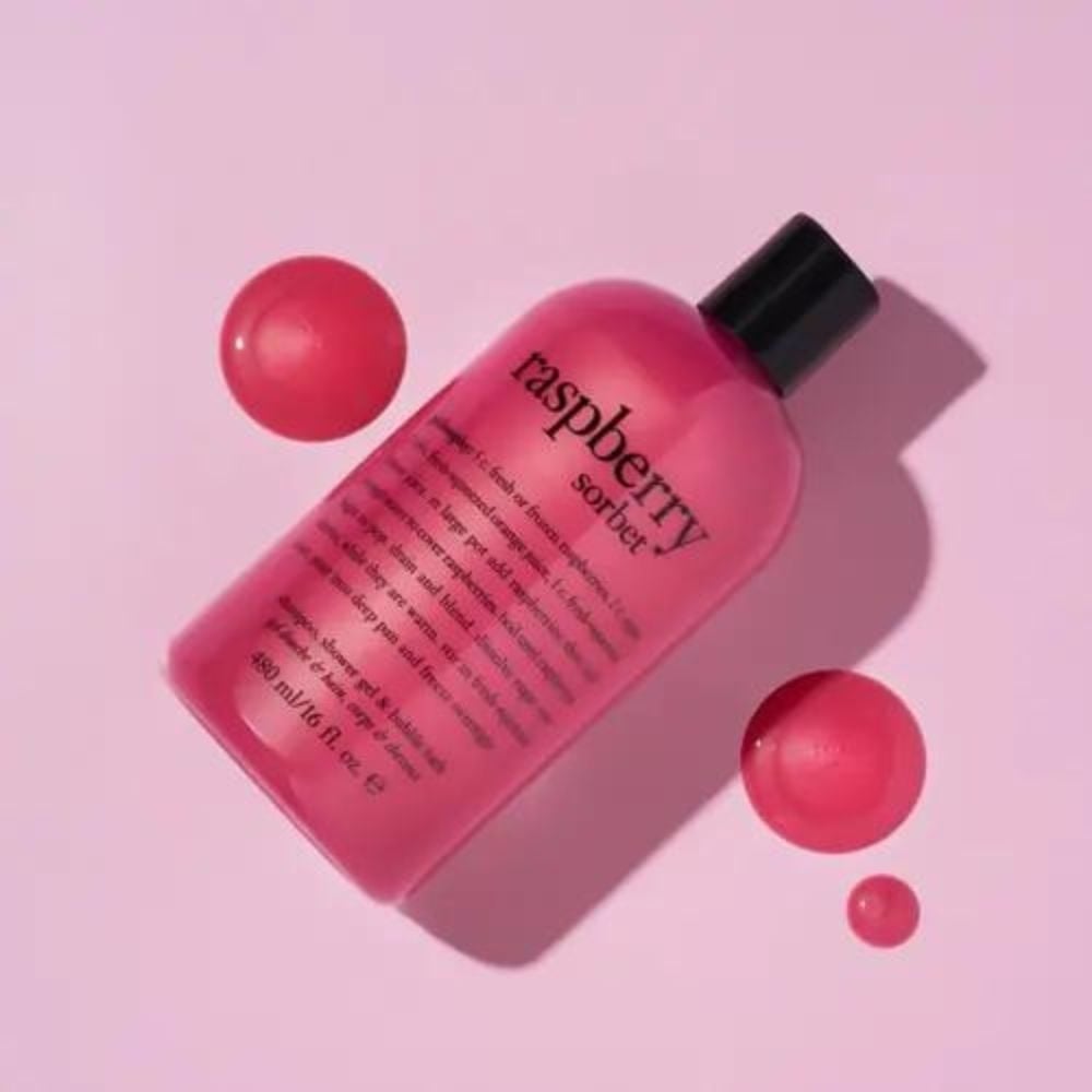 Philosophy Raspberry Sorbet Shampoo, Bath And Shower Gel 480ml - Image 2