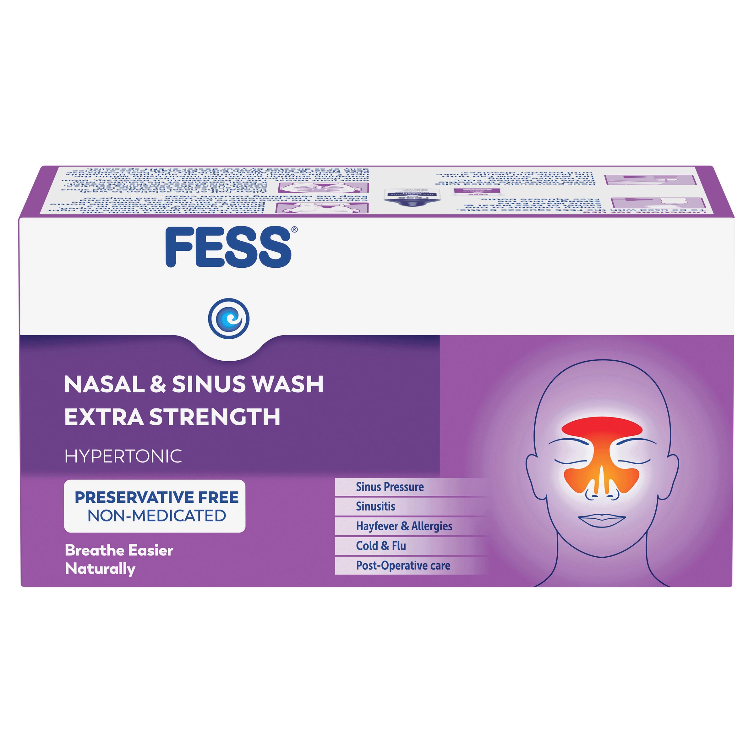 Fess Nasal & Sinus Wash Extra Strength Refill 24 sachets - Image 11