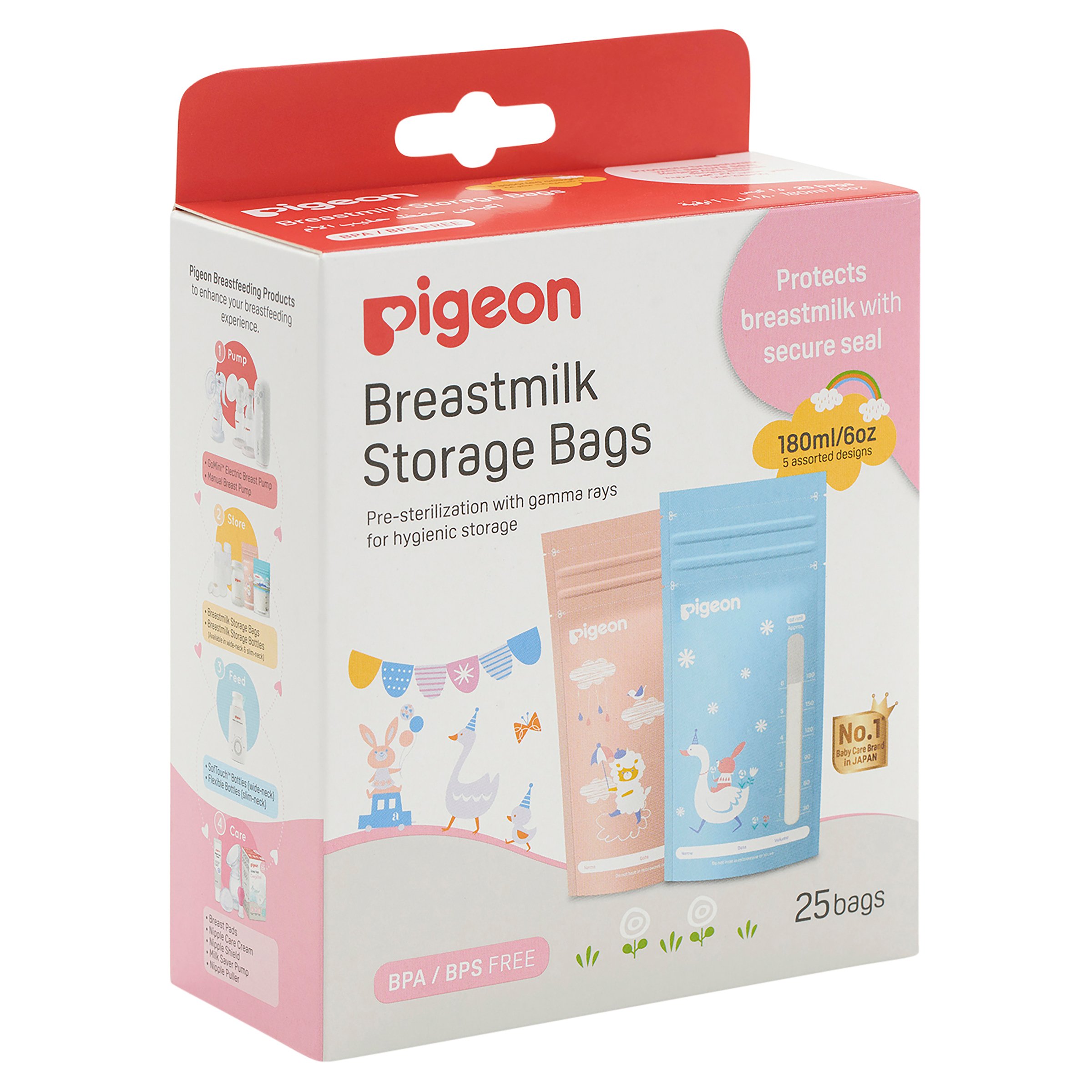 Pigeon Breastmilk Storage Bags 180ml - 25 pack - Image 10
