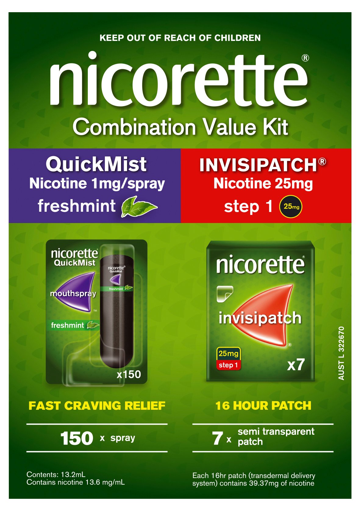 Nicorette Combination Value Kit 1 each