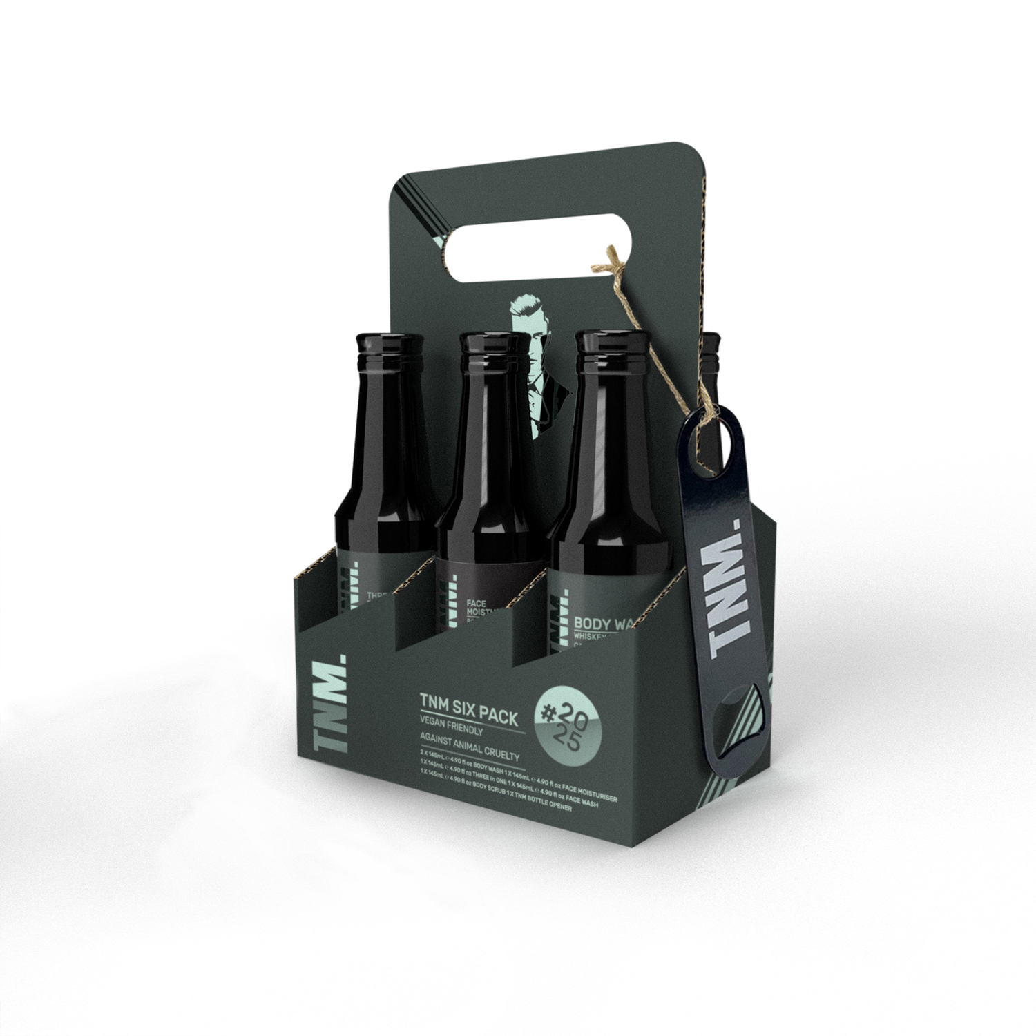 The Nourished Man Carry Set With Bottle Opener 6 piece