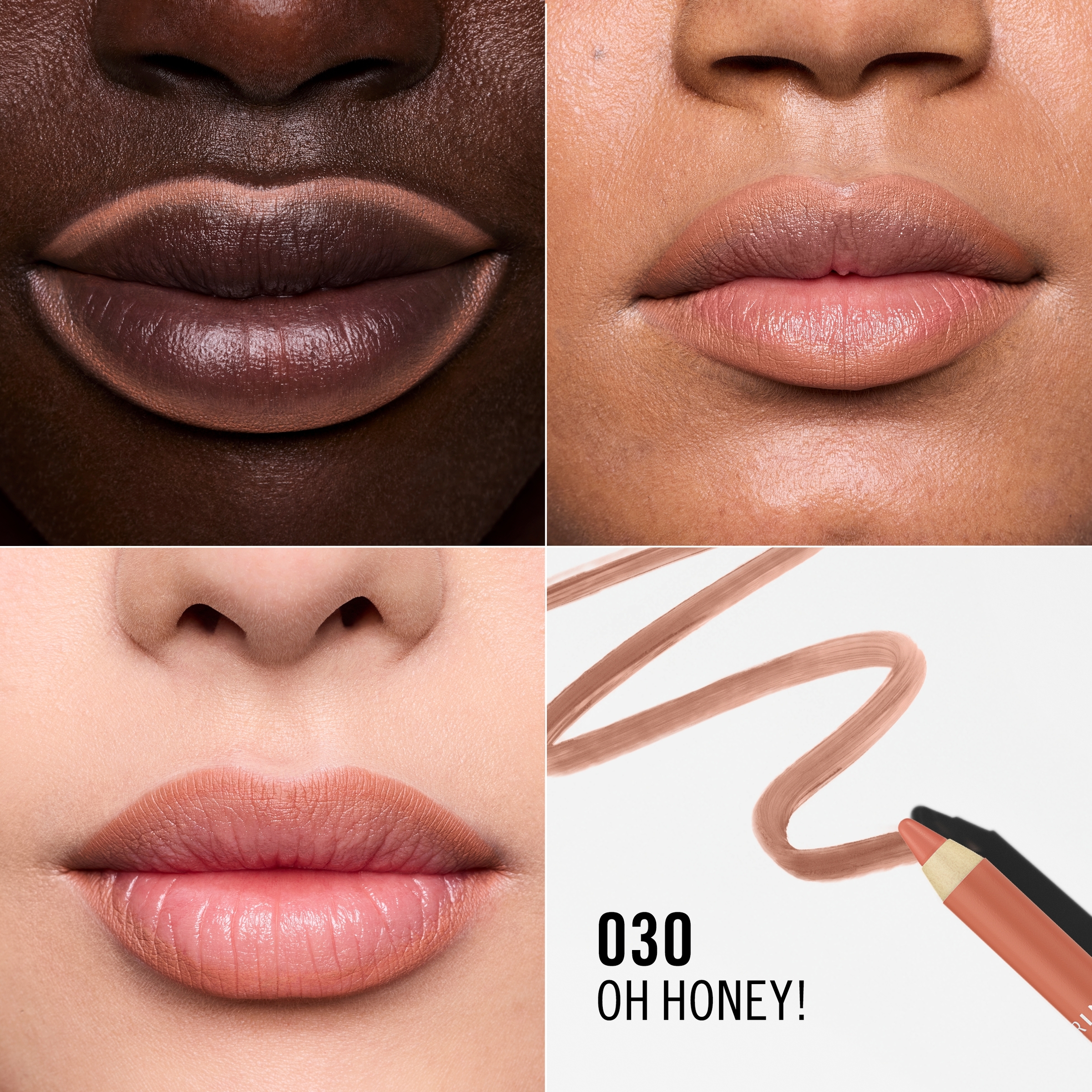 Rimmel Oh My Plump Lip Liner Pencil Oh Honey! 030 - 1.2g - Image 2