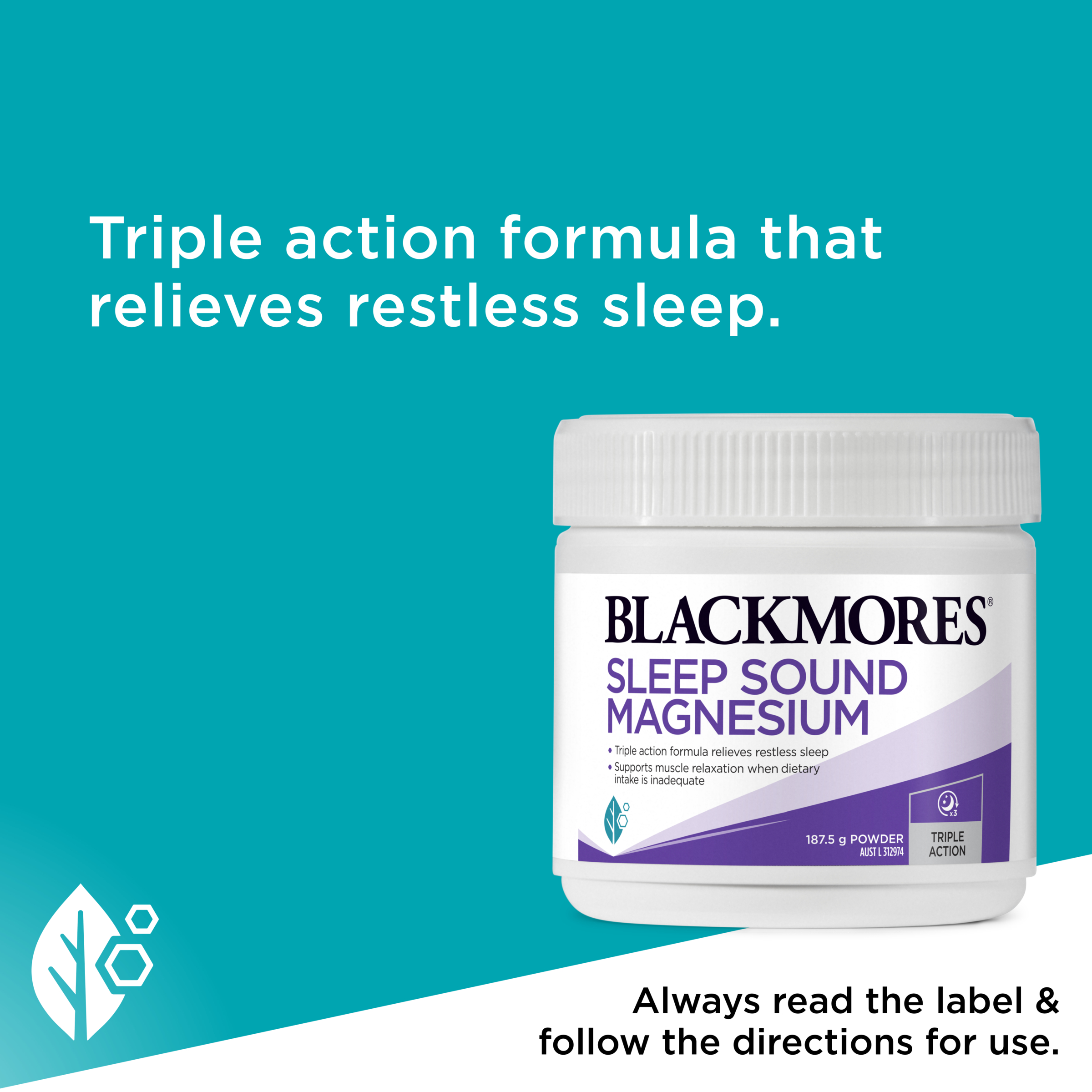 Blackmores Sleep Sound Magnesium Powder 187.5g - Image 6
