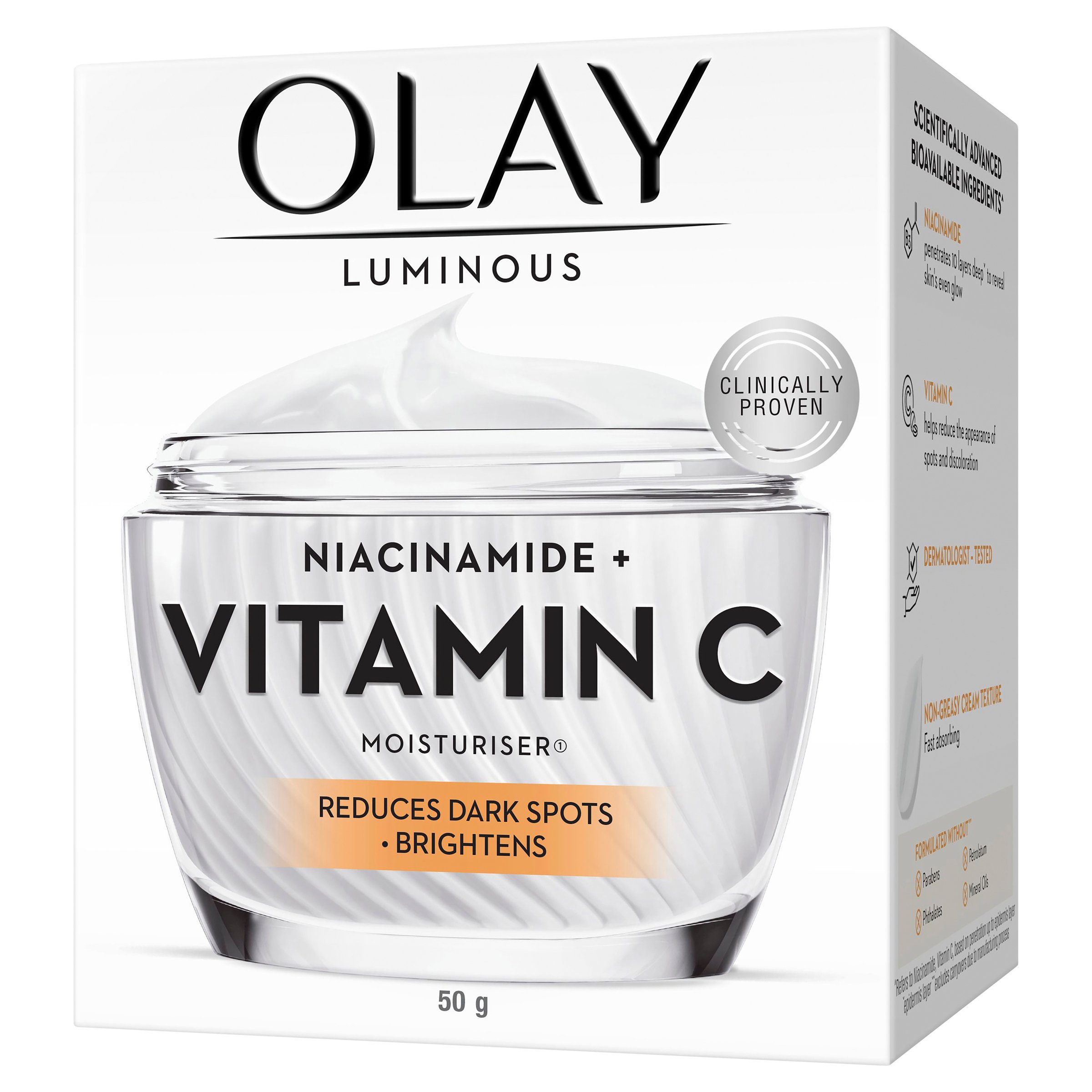 Olay Luminous Niacinamide + Vitamin C Face Cream Moisturiser 50g - Image 15