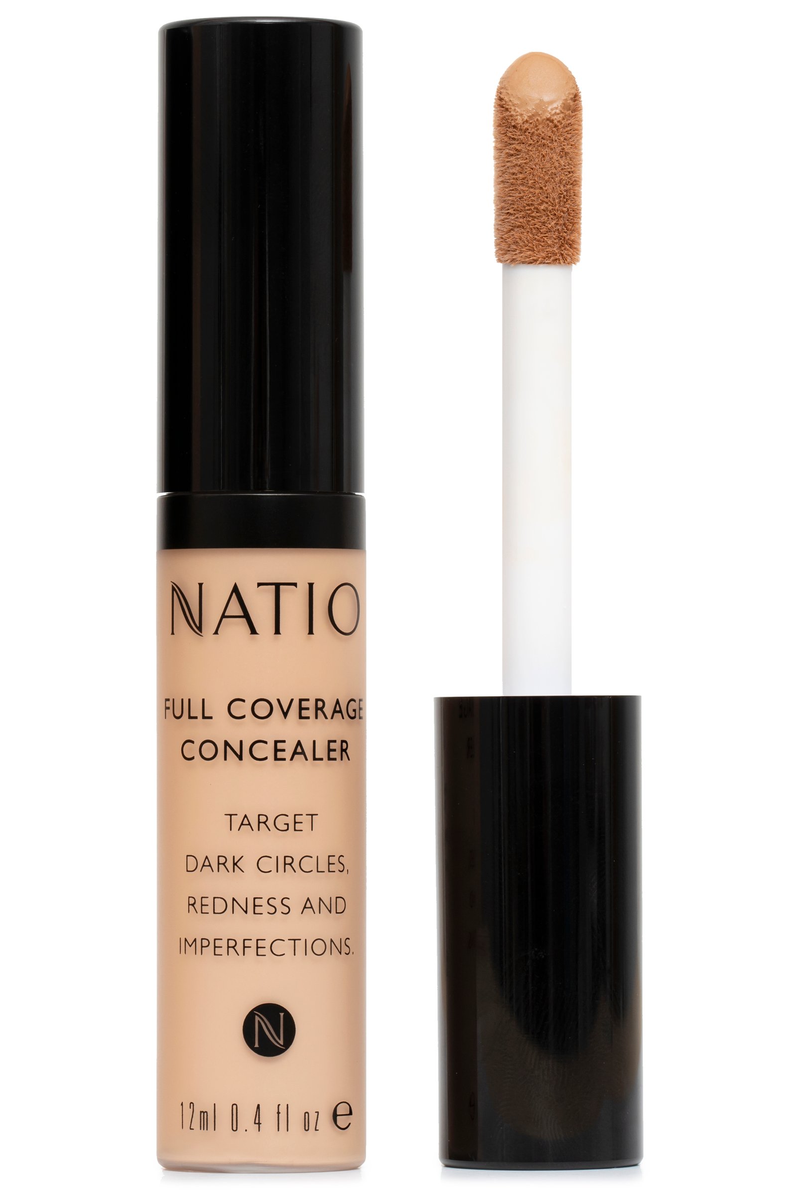 Natio Full Coverage Concealer Dark Medium 12ml - Image 1
