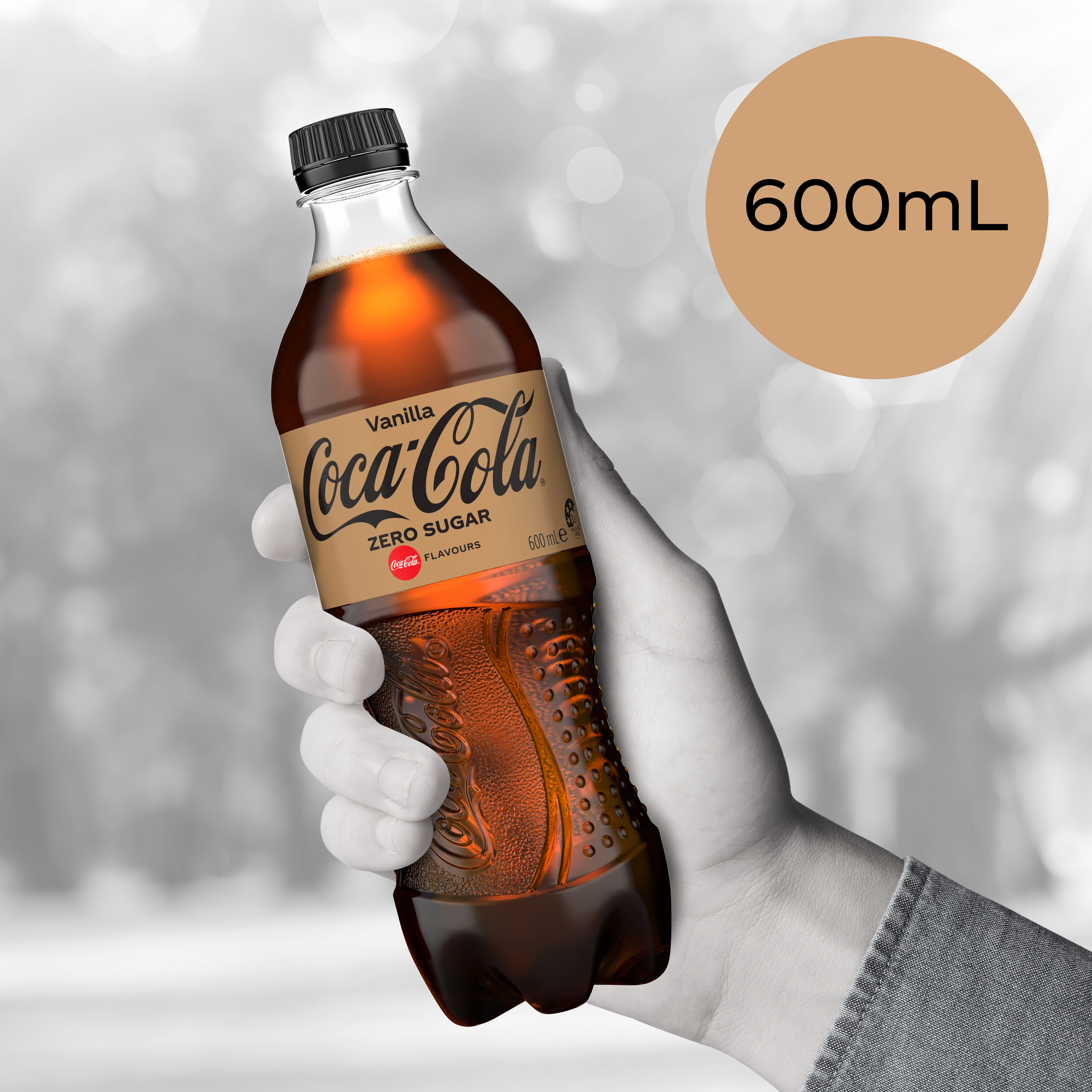 Coca-Cola Vanilla Zero Sugar 600ml - Image 3
