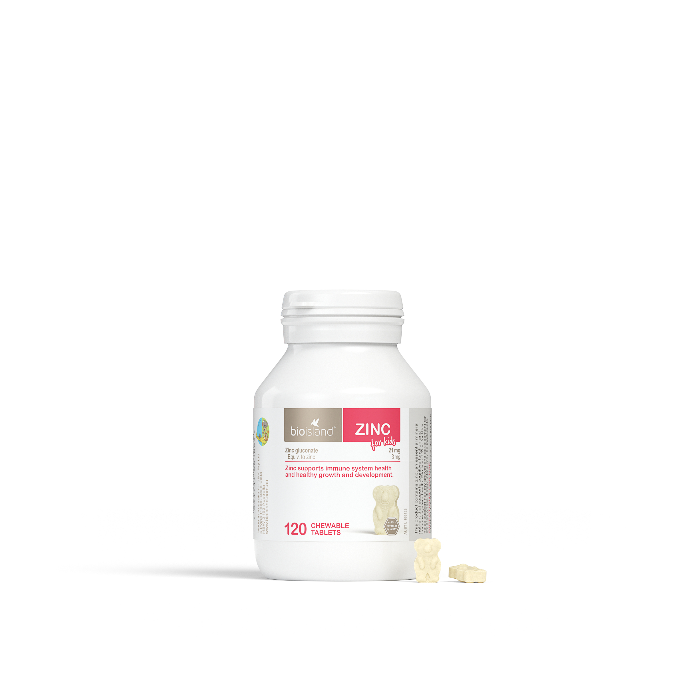 Bio Island Zinc for Kids 120 chewable tablets - Image 4
