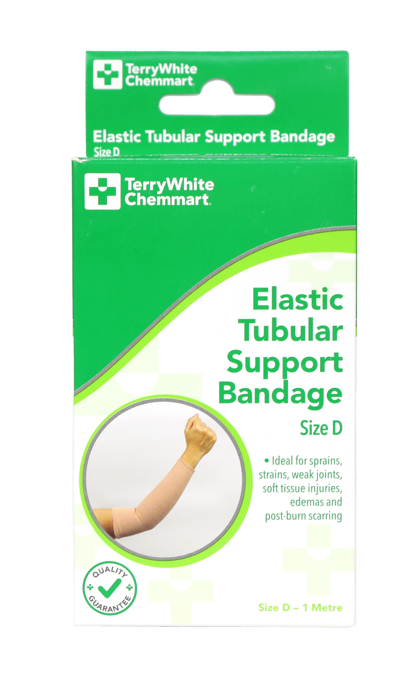 TerryWhite Chemmart Elastic Tubular Bandage Size D - 1m