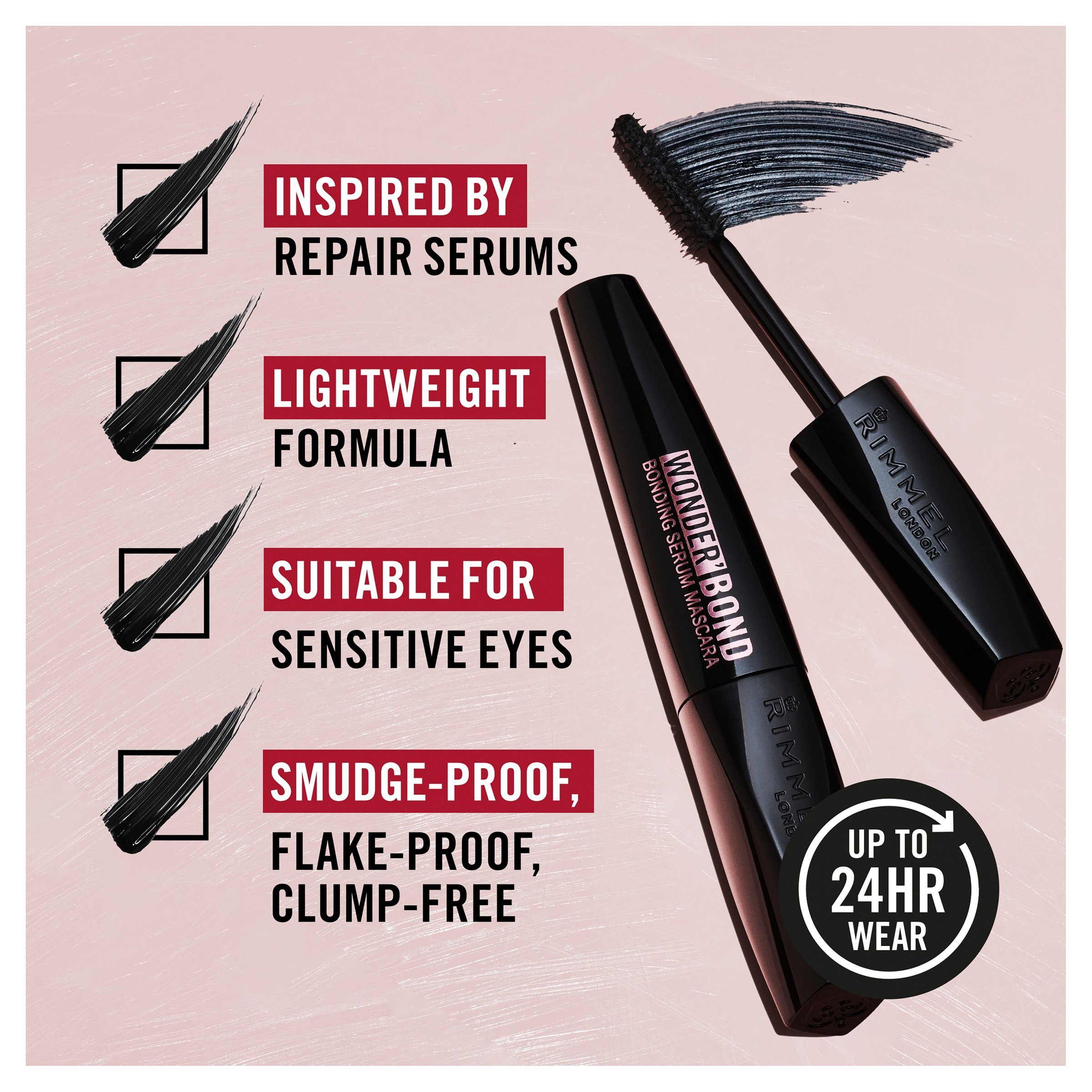 Rimmel Wonder Bond Mascara 002 Black Brown 1 each - Image 4