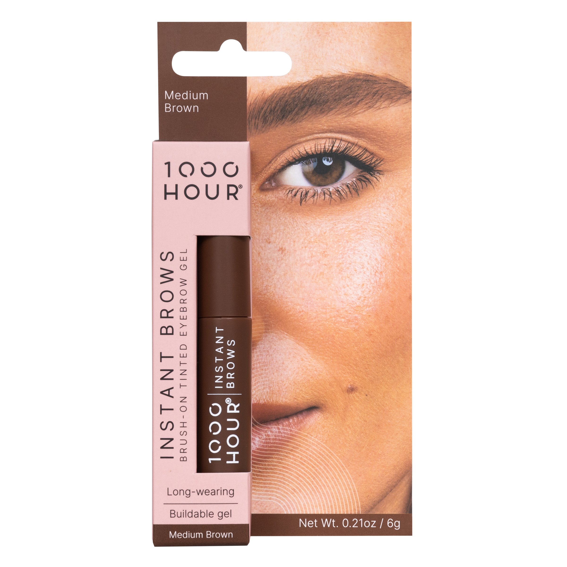 1000 Hour Instant Brows Mascara Medium Brown 1 pack - Image 1