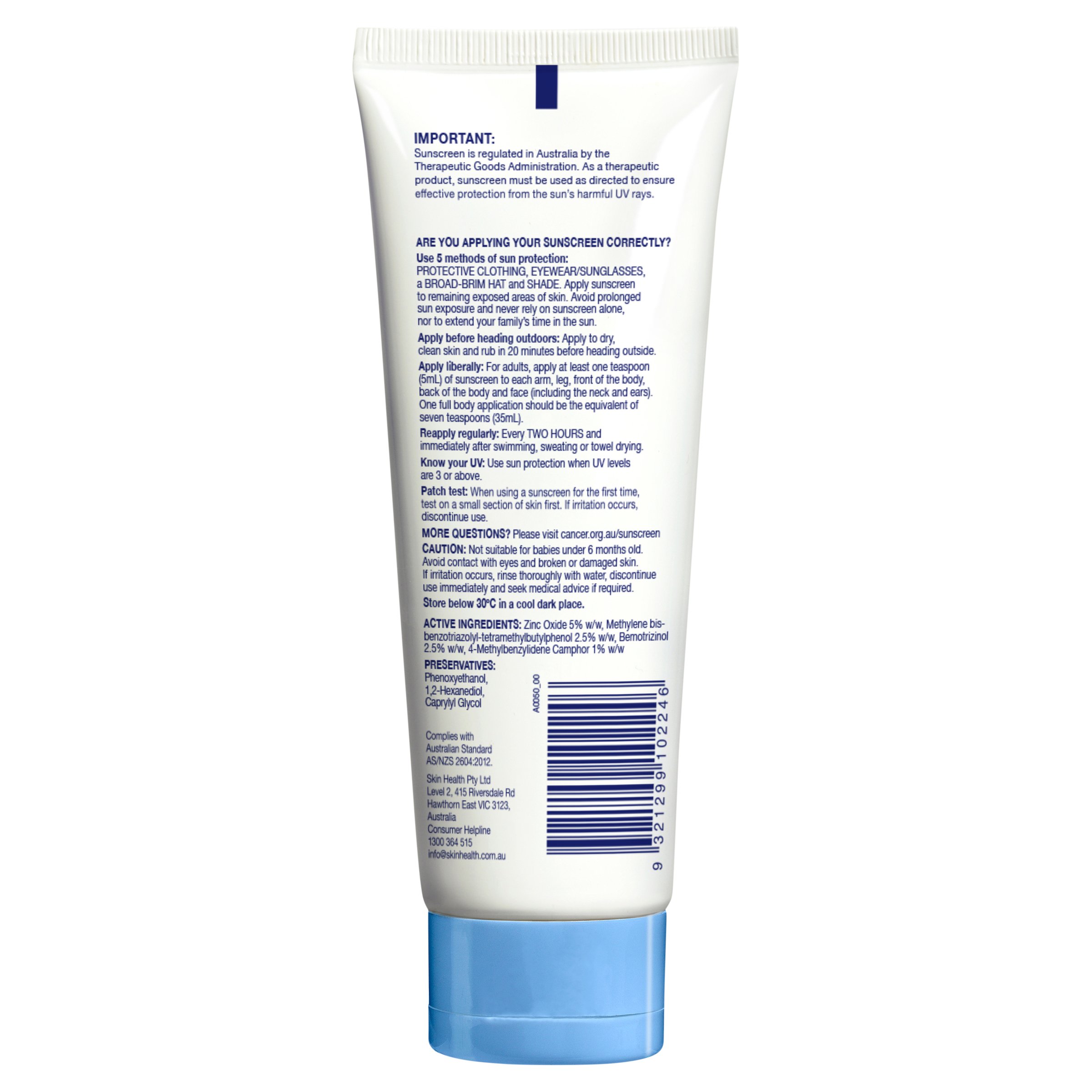 Cancer Council Sensitive Tube SPF50+ - 110ml - Image 2