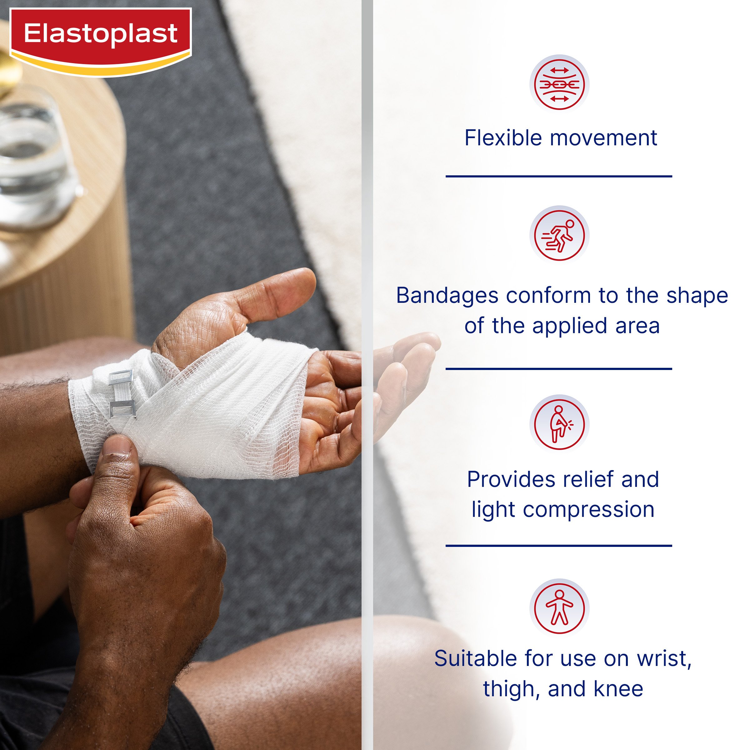 Elastoplast Conforming Bandage 6cm X 2m 1 each - Image 4