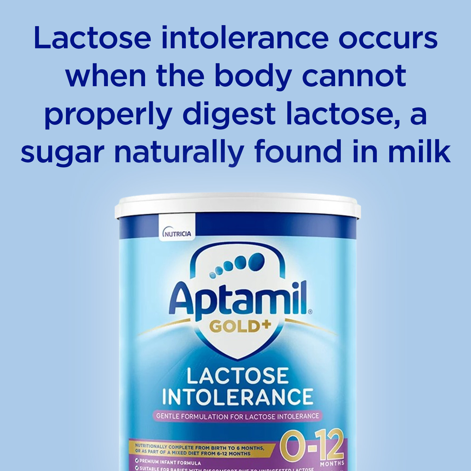 Aptamil Gold + Lactose Intolerance Formula 0-12 Months 900g - Image 7