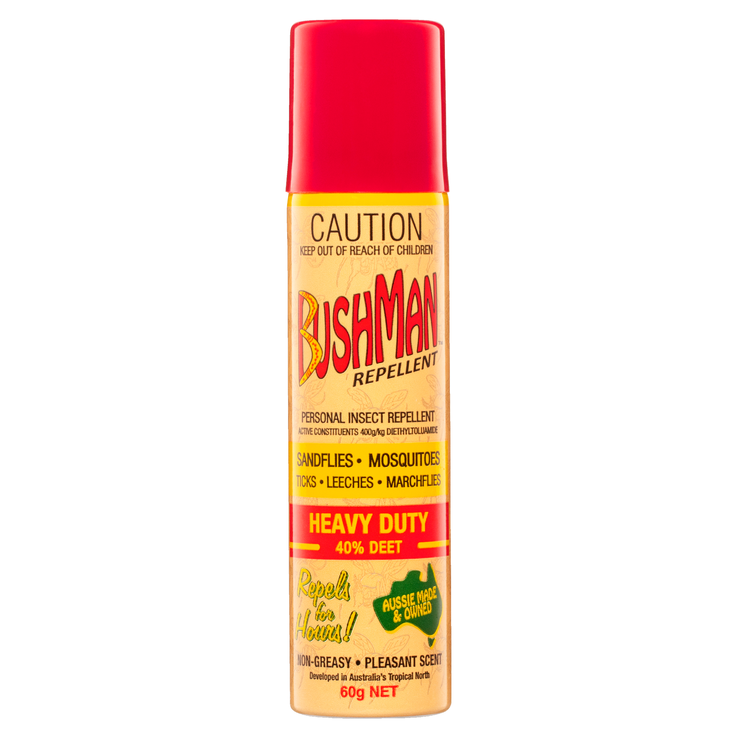 Bushman Personal Insect Repellent Heavy Duty Aerosol 60g - Image 1