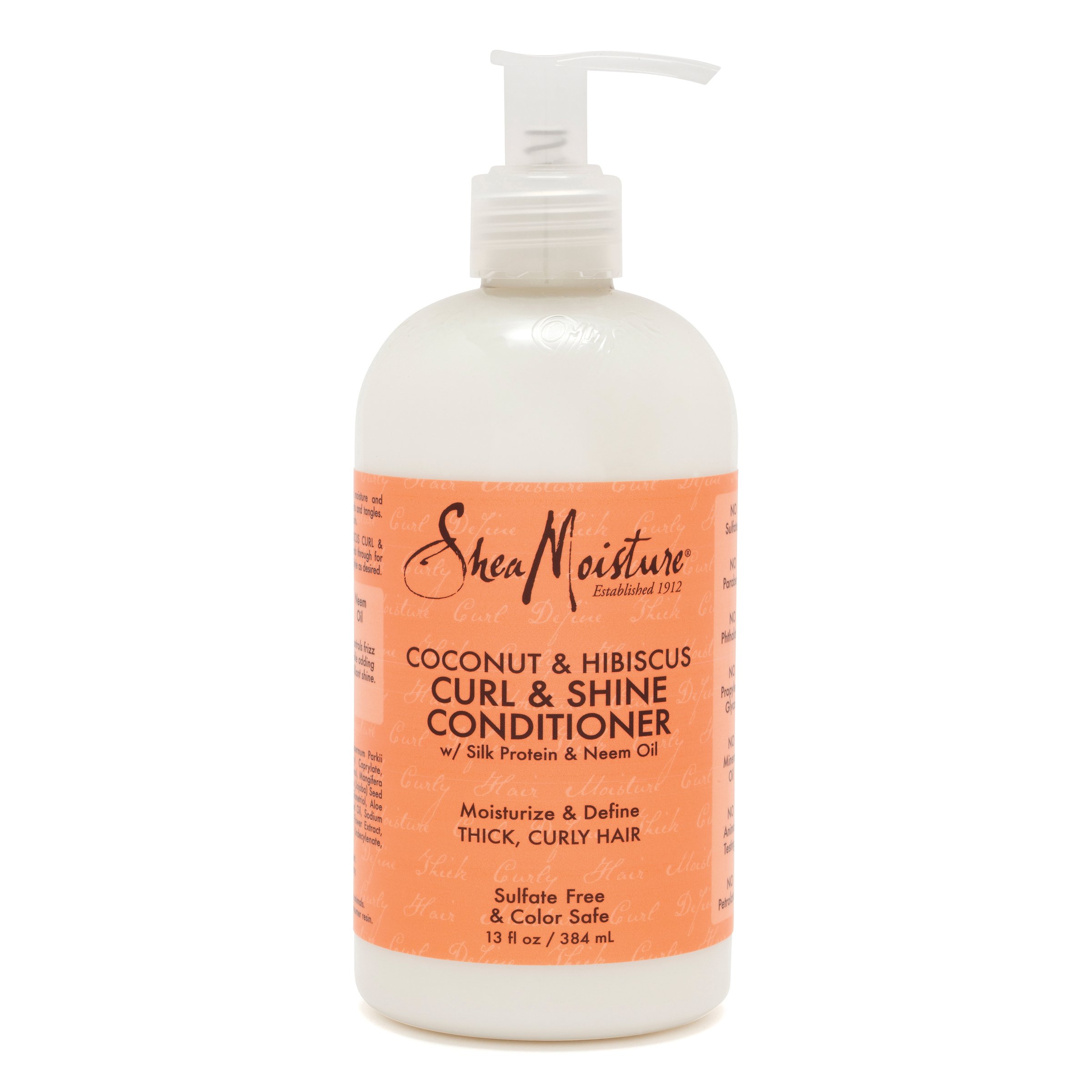 SheaMoisture Coconut & Hibiscus Curl & Shine Conditioner 384ml - Image 1