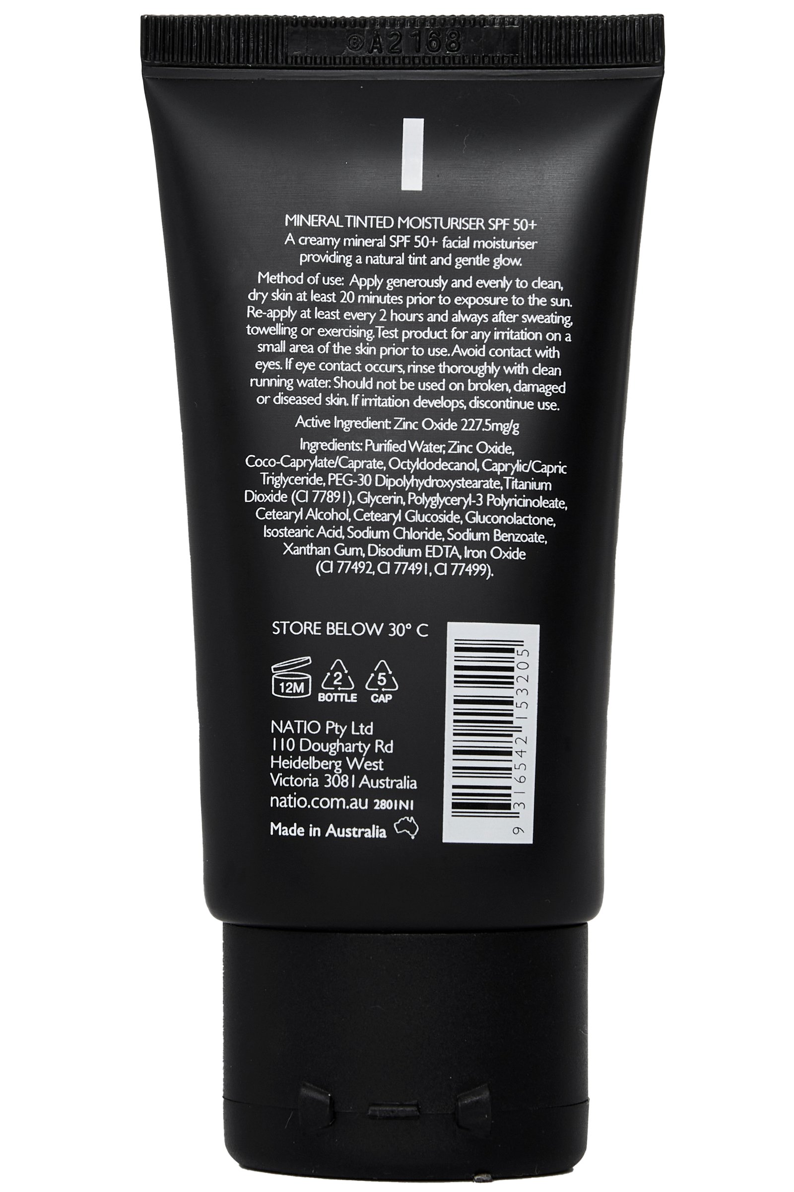 Natio Mineral Tinted Moisturiser SPF 50 + Nude 50ml - Image 2
