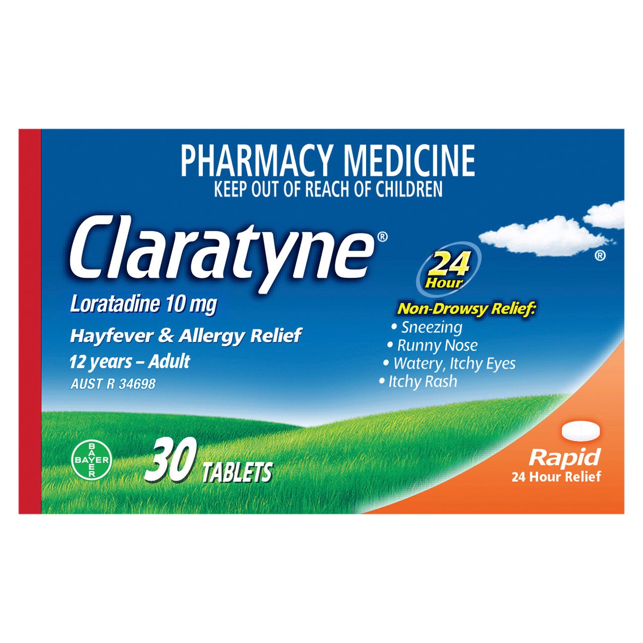 Claratyne 10mg - 30 tablets - Image 1