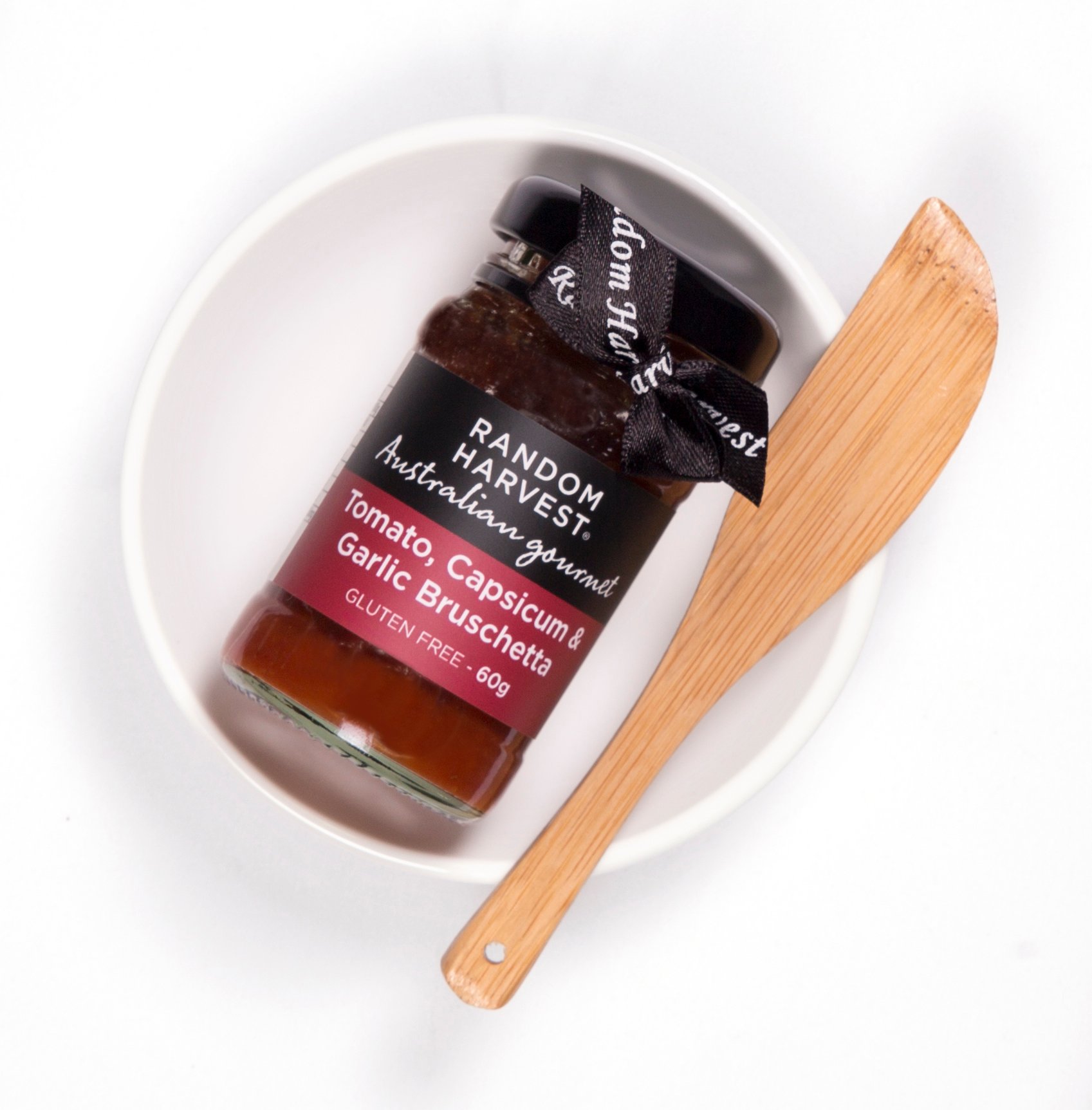Random Harvest Bruschetta Mini Dish With Spreader 1 each