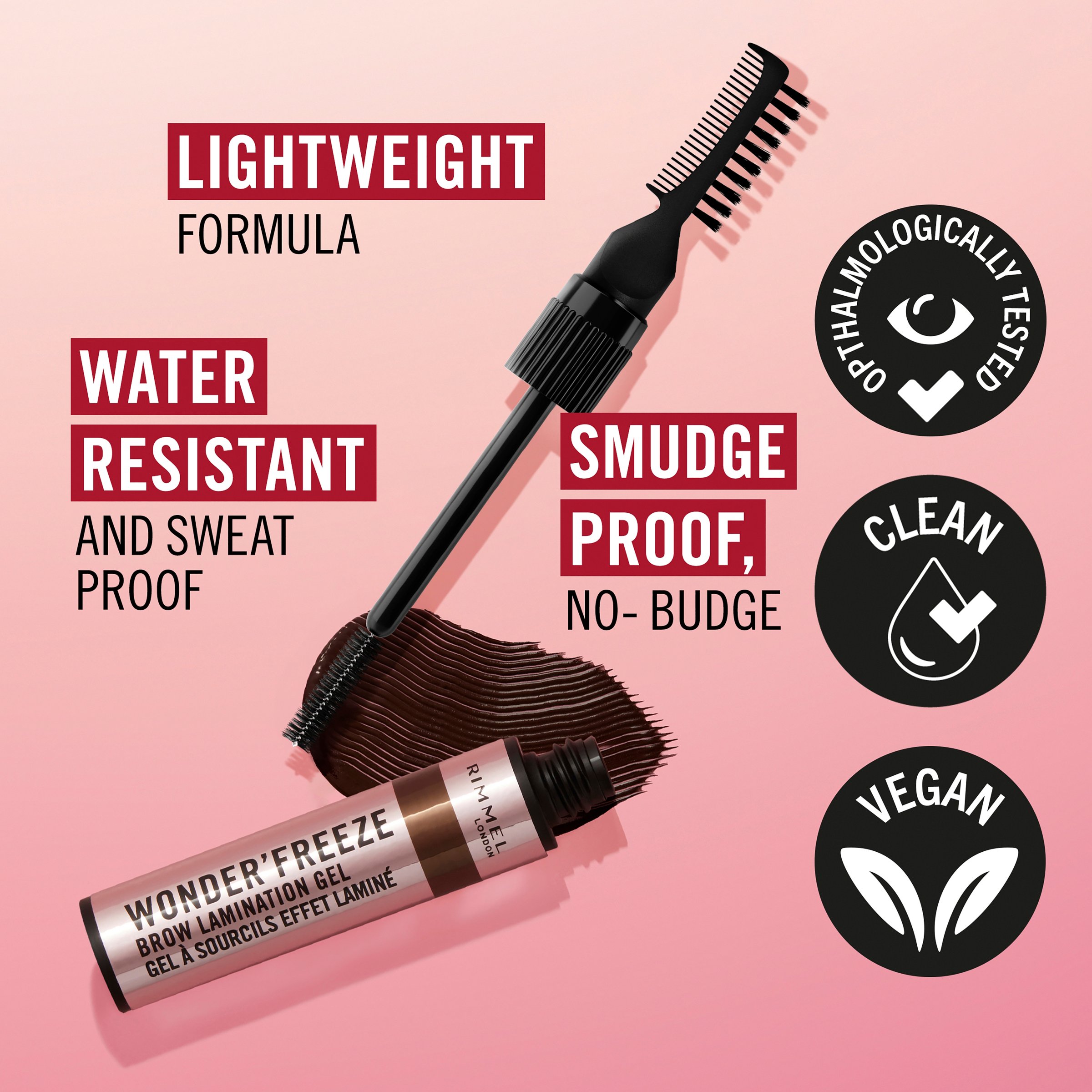 Rimmel Wonder'Freeze Brow Lamination Gel 005 Soft Black 6g - Image 4