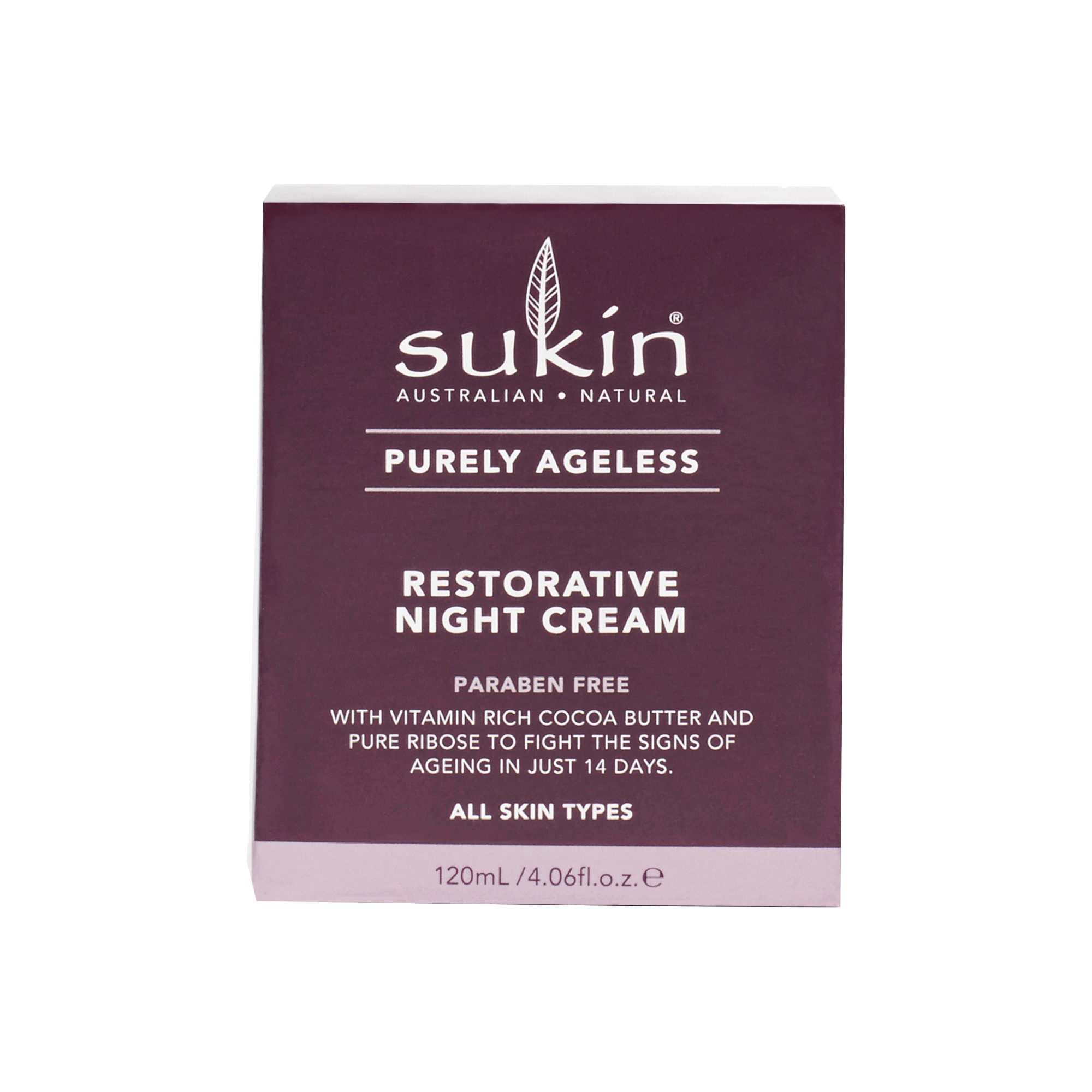 Sukin Purely Ageless Restorative Night Cream 120ml - Image 6