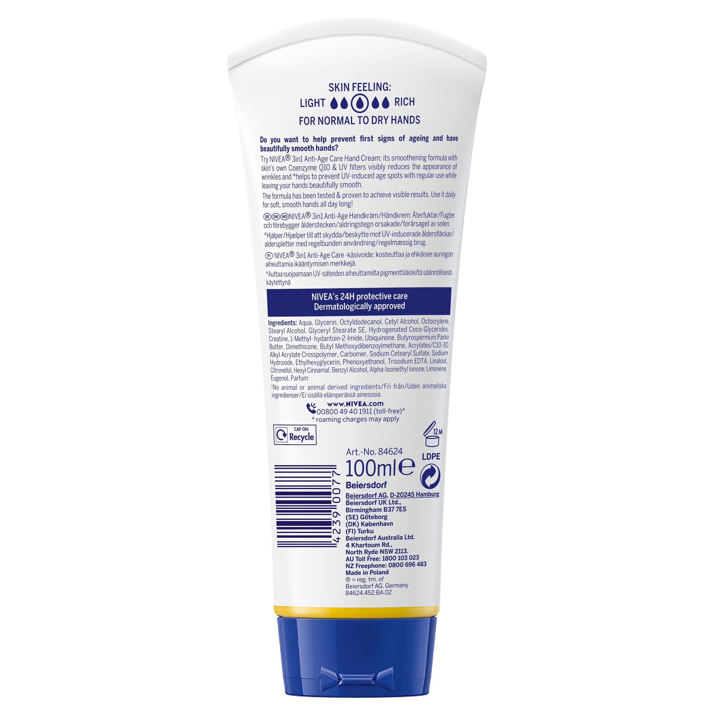 Nivea Q10 Anti-Age Hand Cream 100ml - Image 2