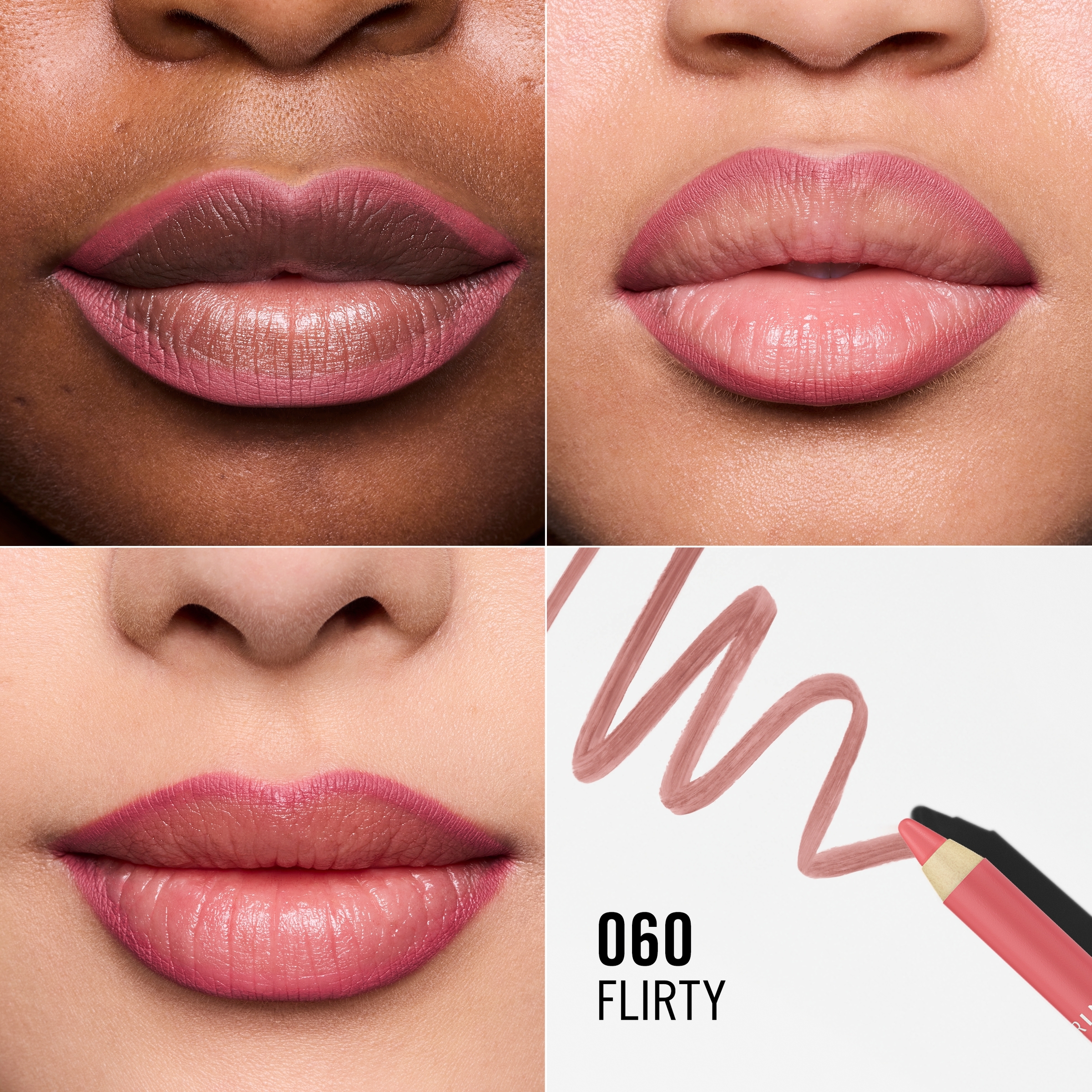 Rimmel Oh My Plump Lip Liner Pencil Flirty 060 - 1.2g - Image 2