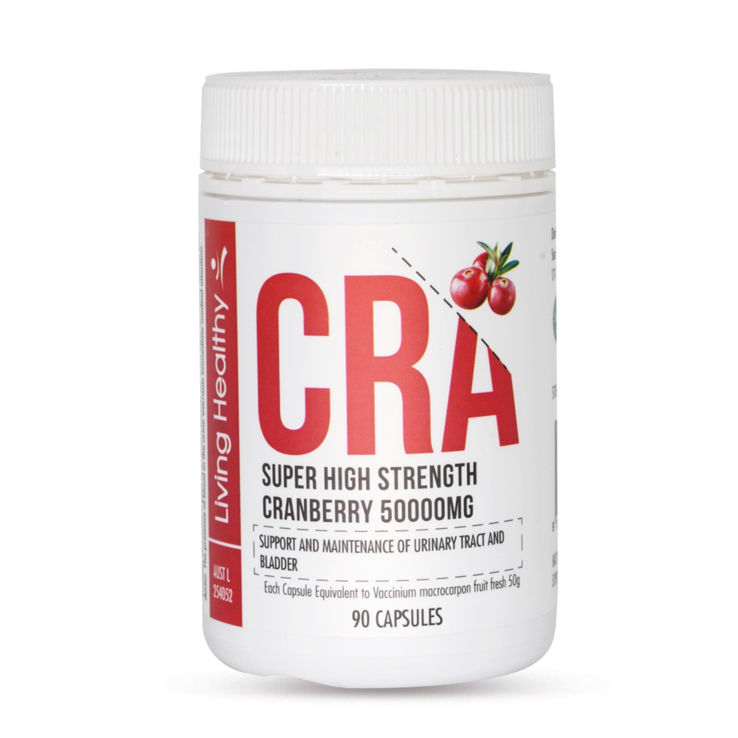 Living Healthy Super High Strength Cranberry 50000mg - 90 capsules - Image 1