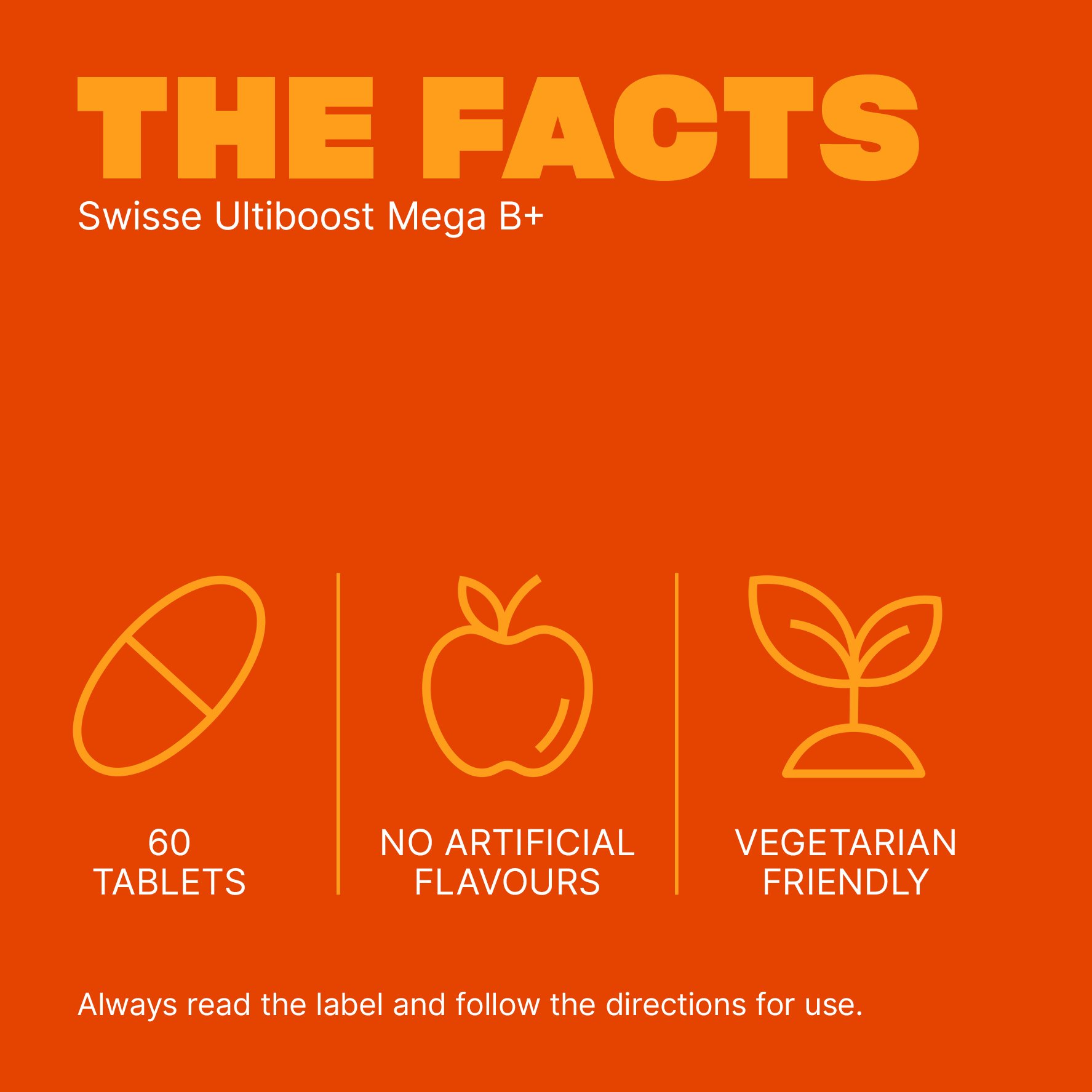 Swisse Ultiboost Mega B+ 60 tablets - Image 5