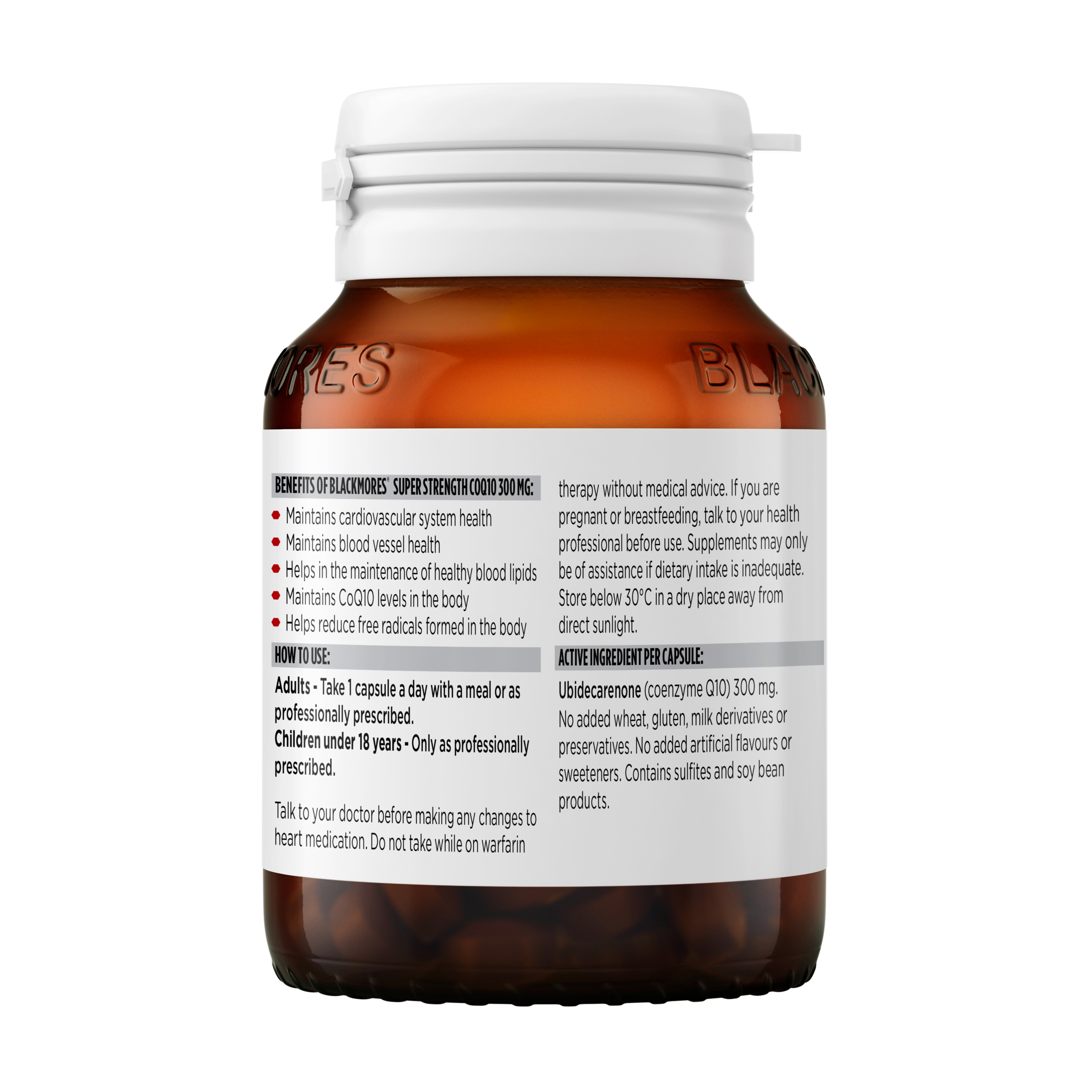 Blackmores Super Strength CoQ10 300mg - 30 capsules - Image 2