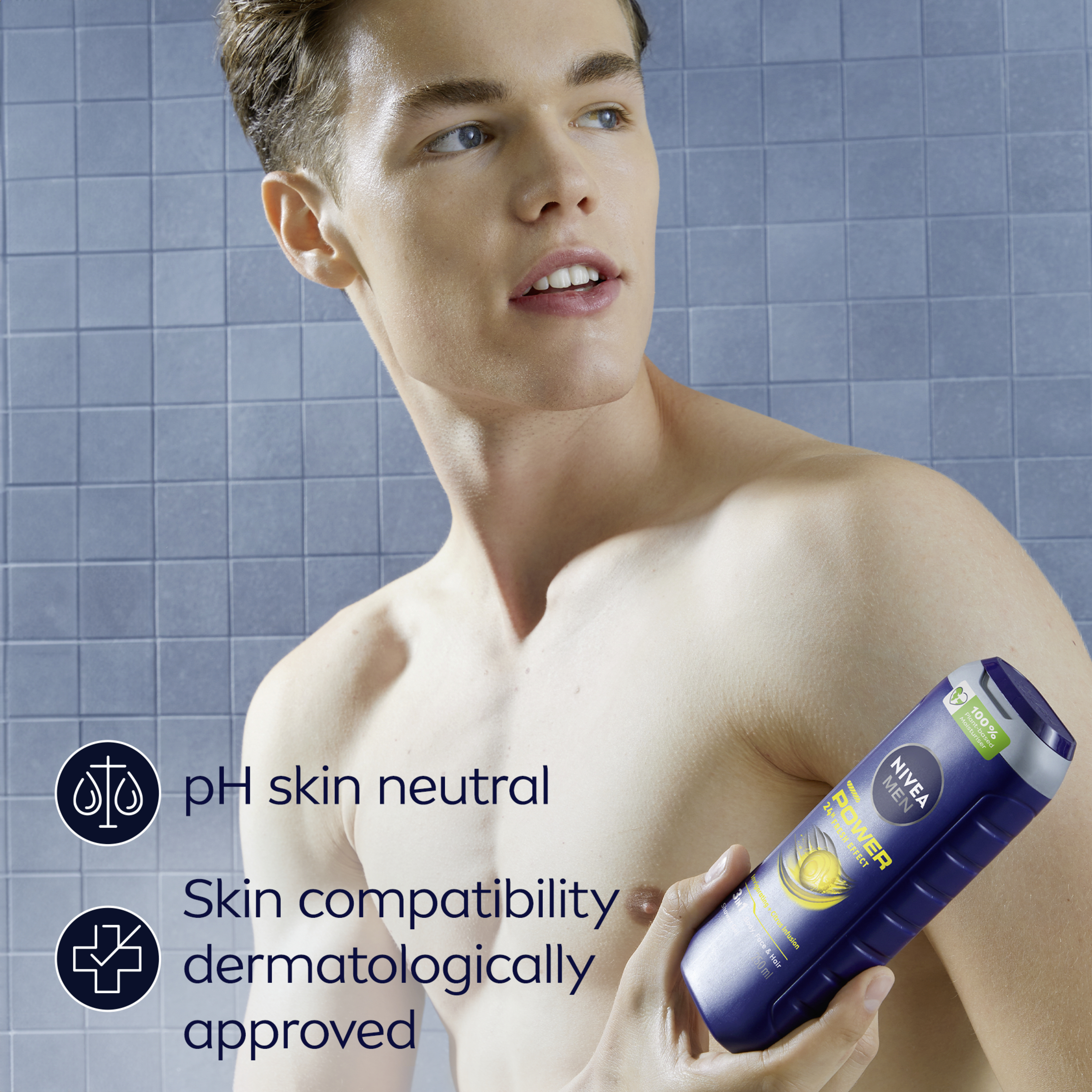Nivea Men Shower Gel Power Fresh 500ml - Image 3