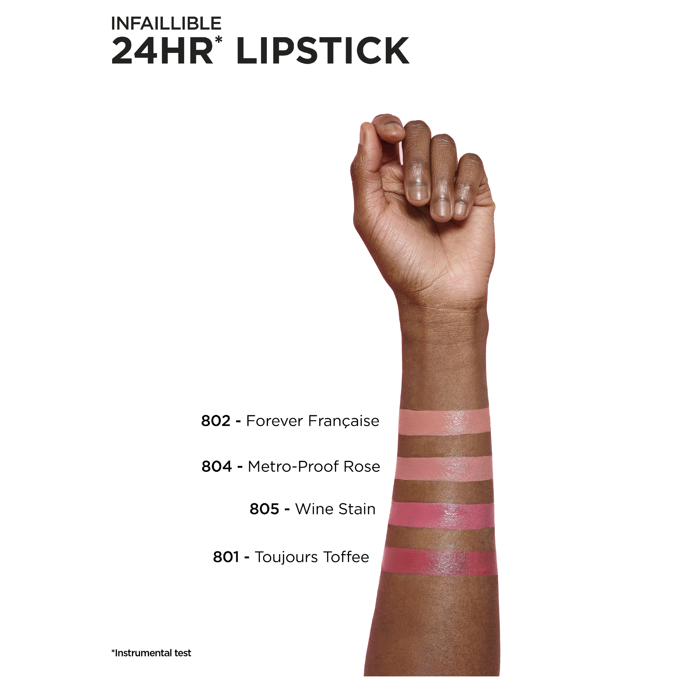 L'Oreal Paris Infallible 2 Step Lipstick 801 Toujours Toffee 1 each - Image 4