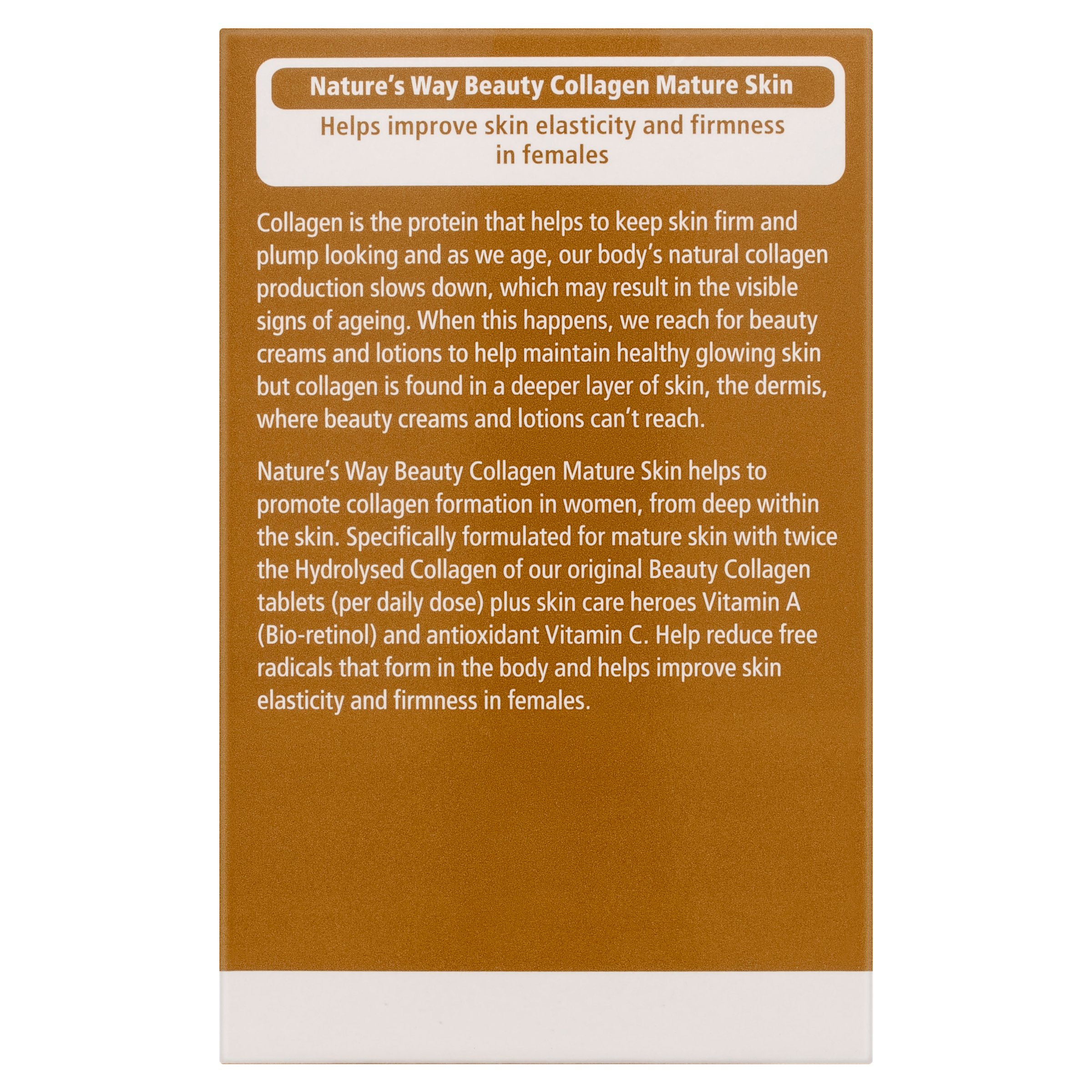 Nature's Way Beauty Collagen Mature Skin 60 tablets - Image 2