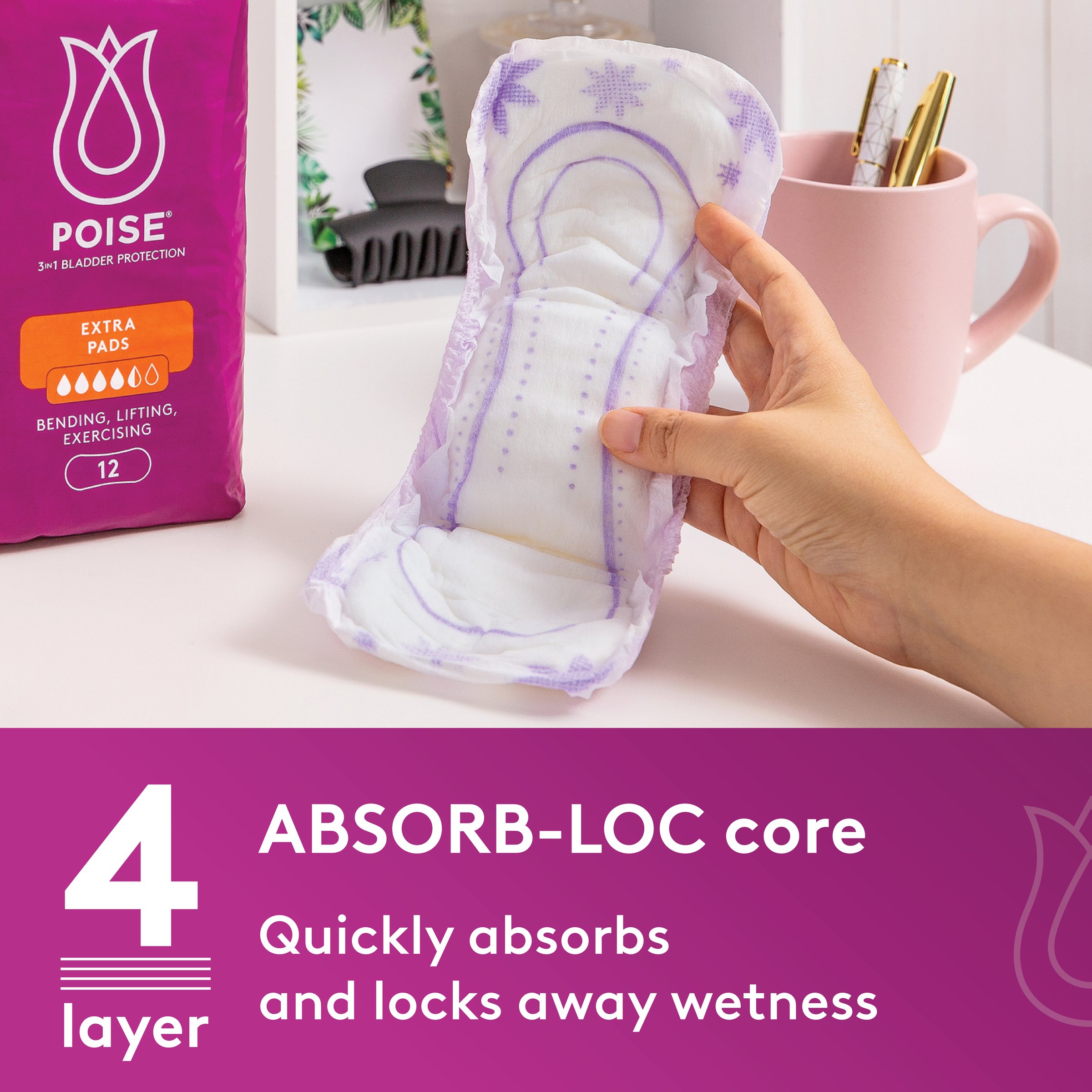 Poise Pads Extra Plus 20 pack - Image 12