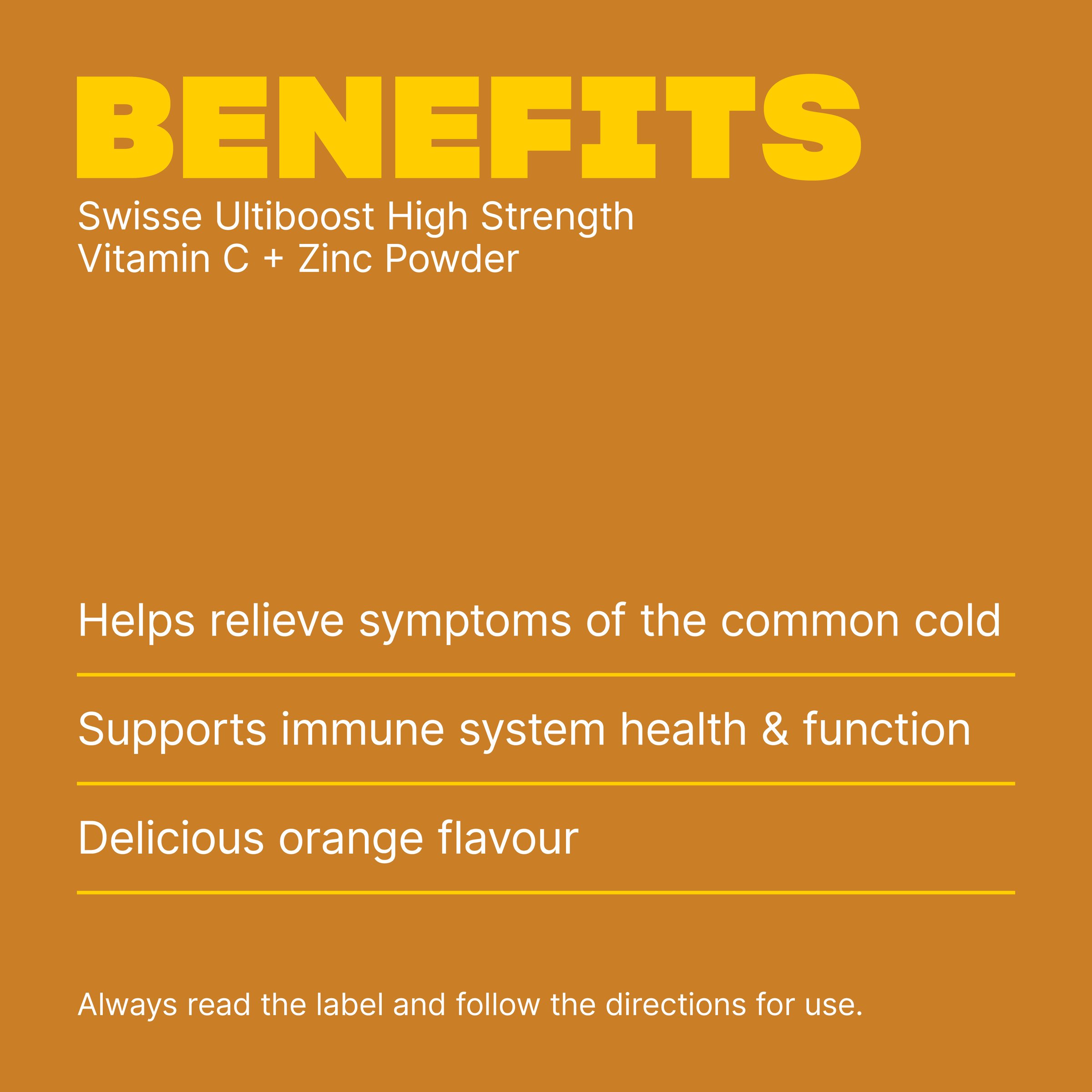 Swisse Ultiboost Vitamin C + Zinc Powder Orange 150g - Image 4