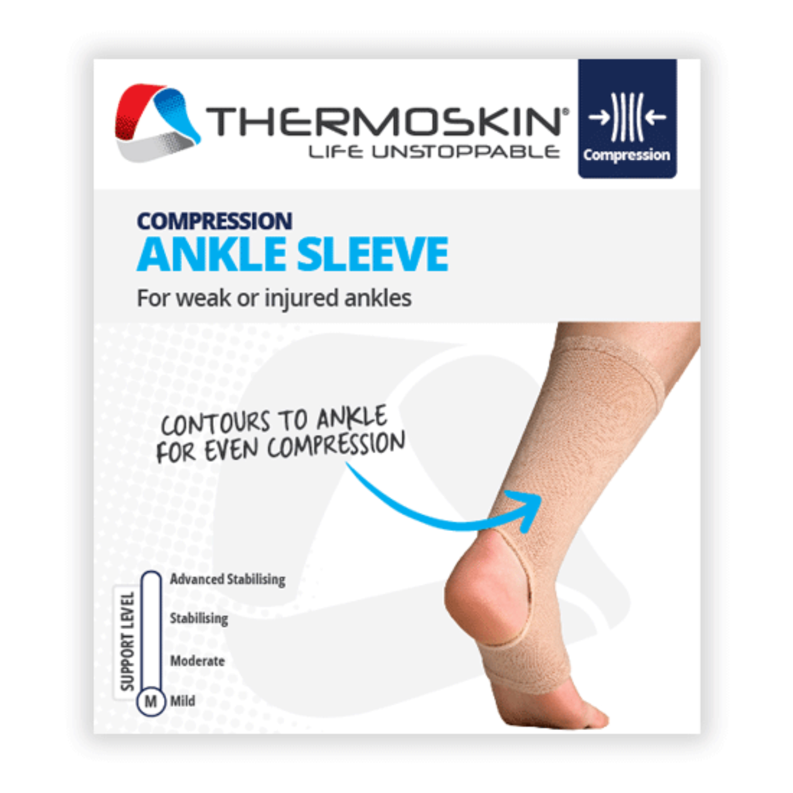 Thermoskin Compression Ankle Sleeve Small - Image 2