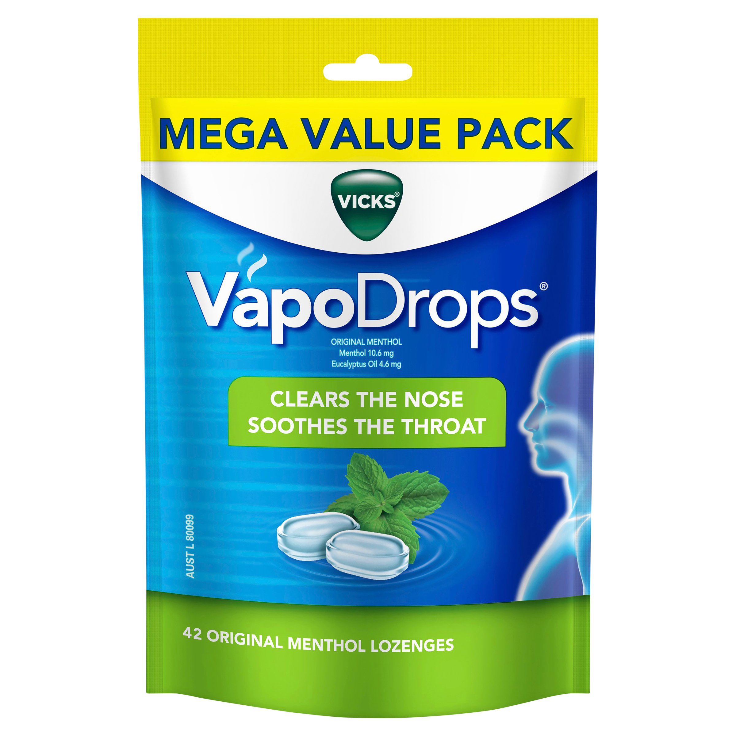 Vicks Vapodrops Original 42 lozenges - Image 1