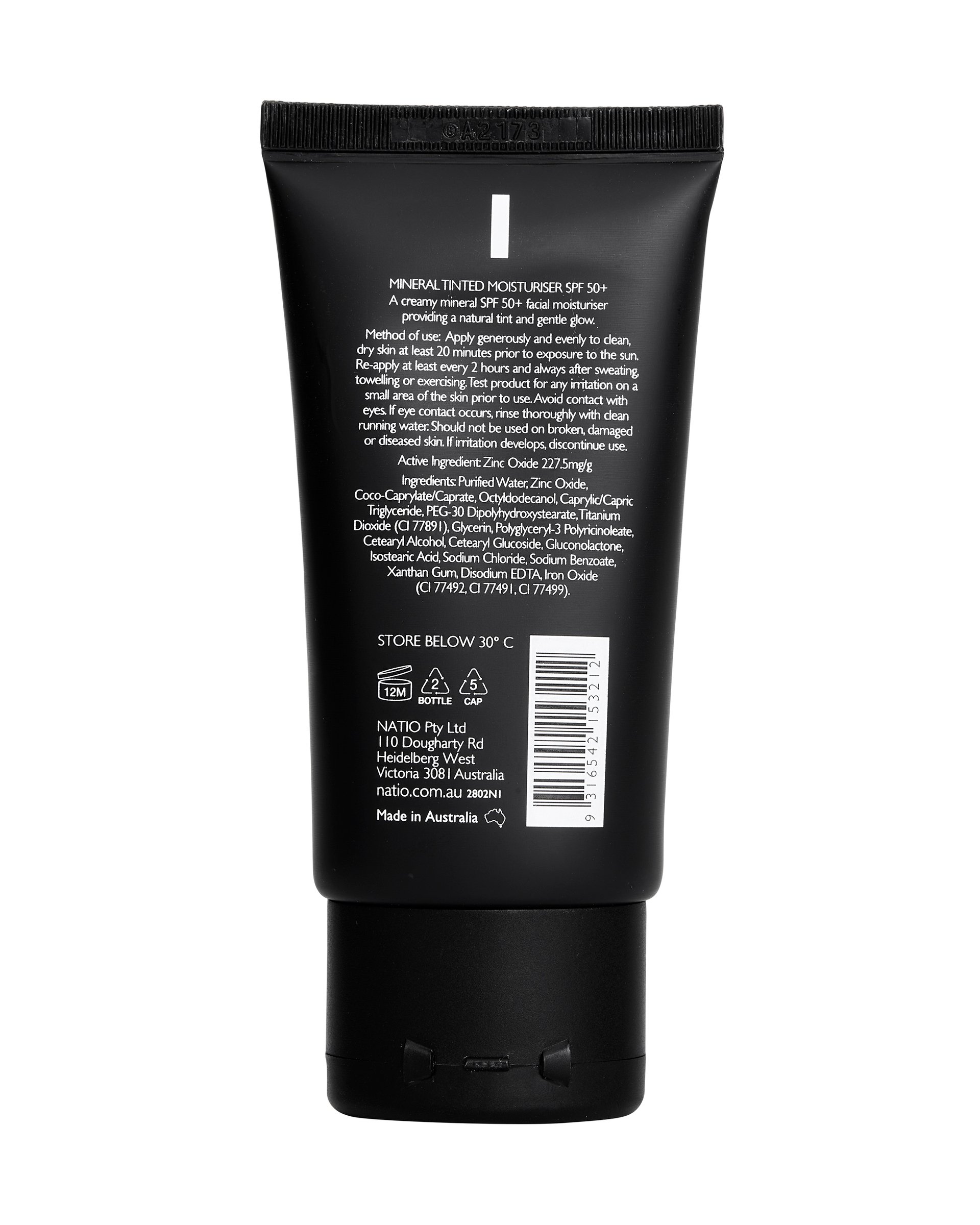 Natio Mineral Tinted Moisturiser SPF 50 + Beige 50ml - Image 2