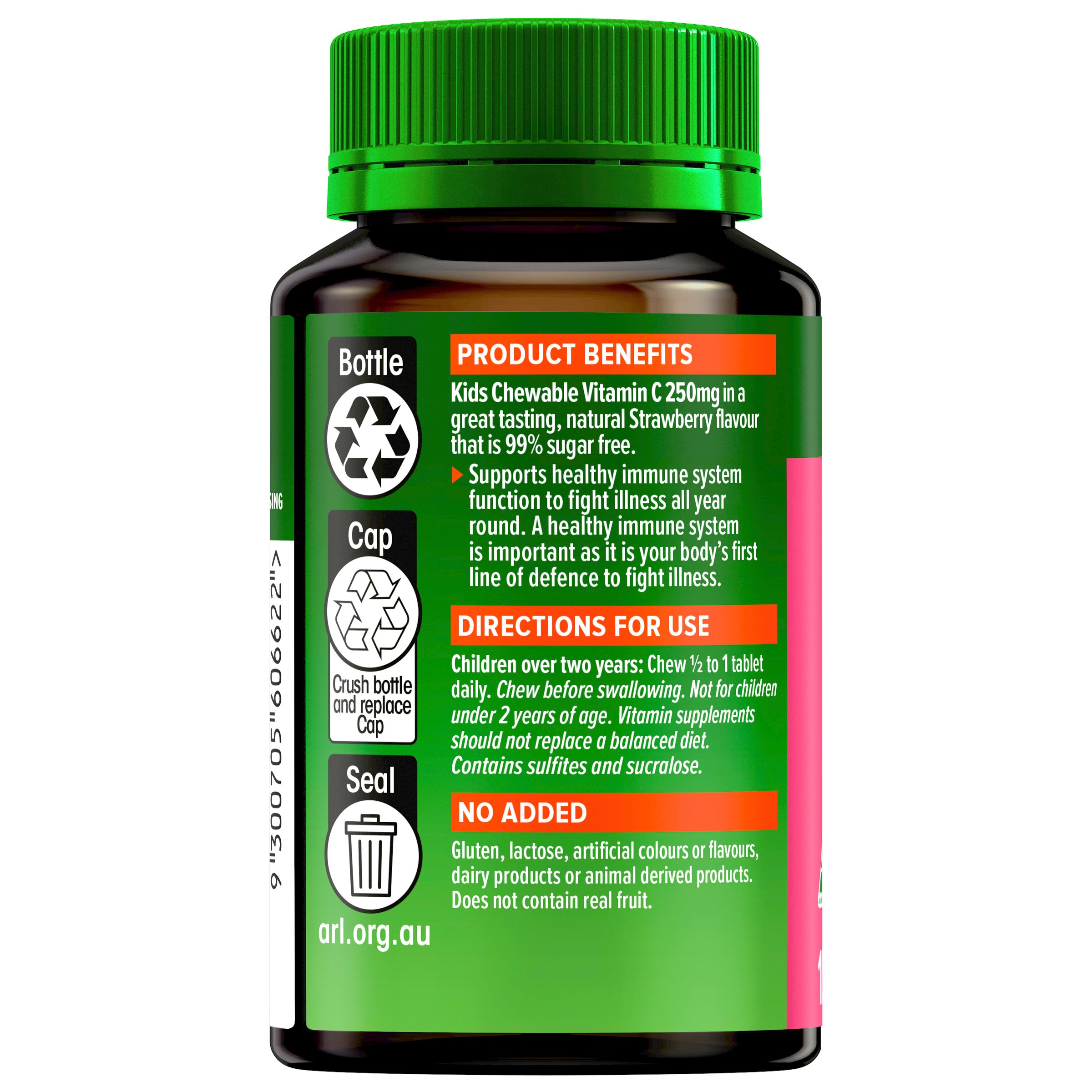 Cenovis Kids Chewable Vitamin C 250mg Strawberry 150 tablets - Image 3